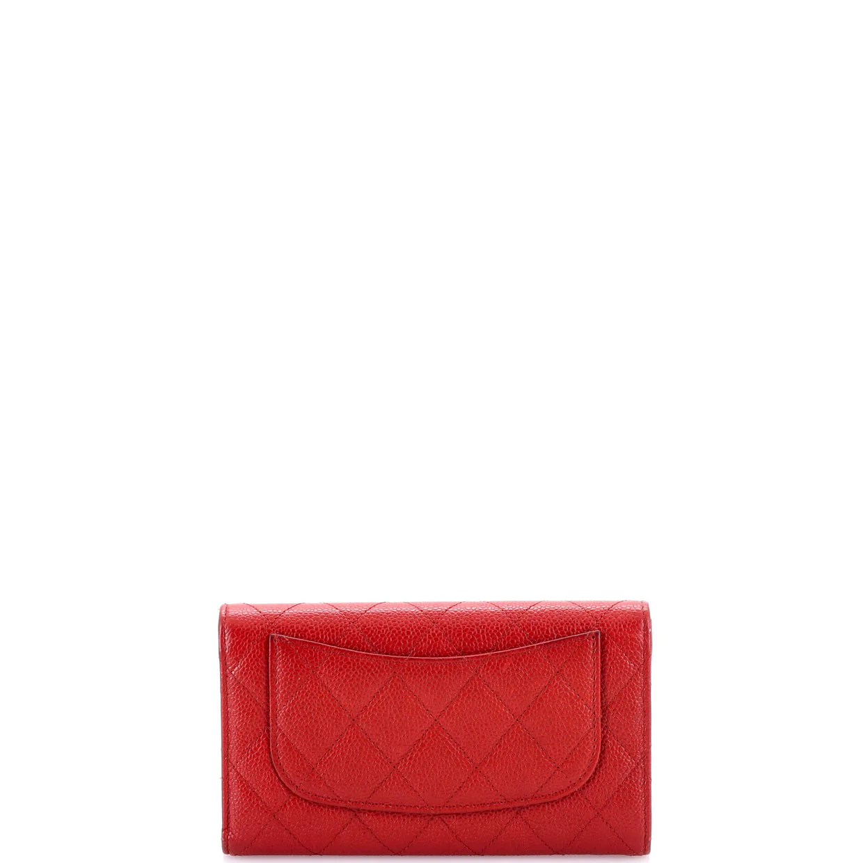 L-Flap Wallet Quilted Caviar Long - Deep Luxury