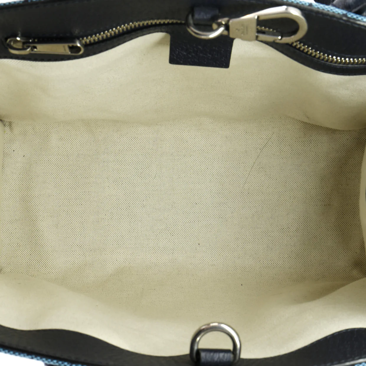 Structured Top Handle Open Tote GG Canvas Small - Deep Luxury