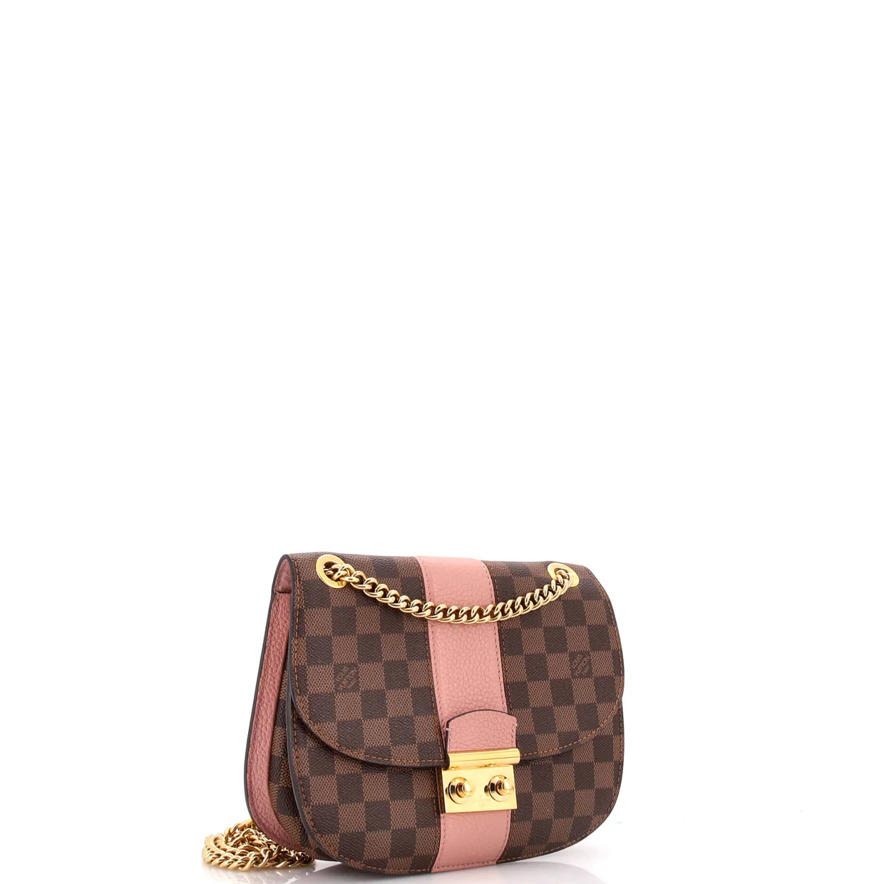 Wight Handbag Damier with Leather - Deep Luxury