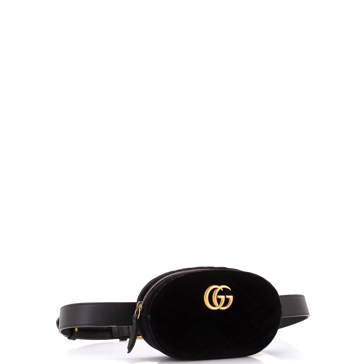 GG Marmont Belt Bag Matelasse Velvet - Deep Luxury