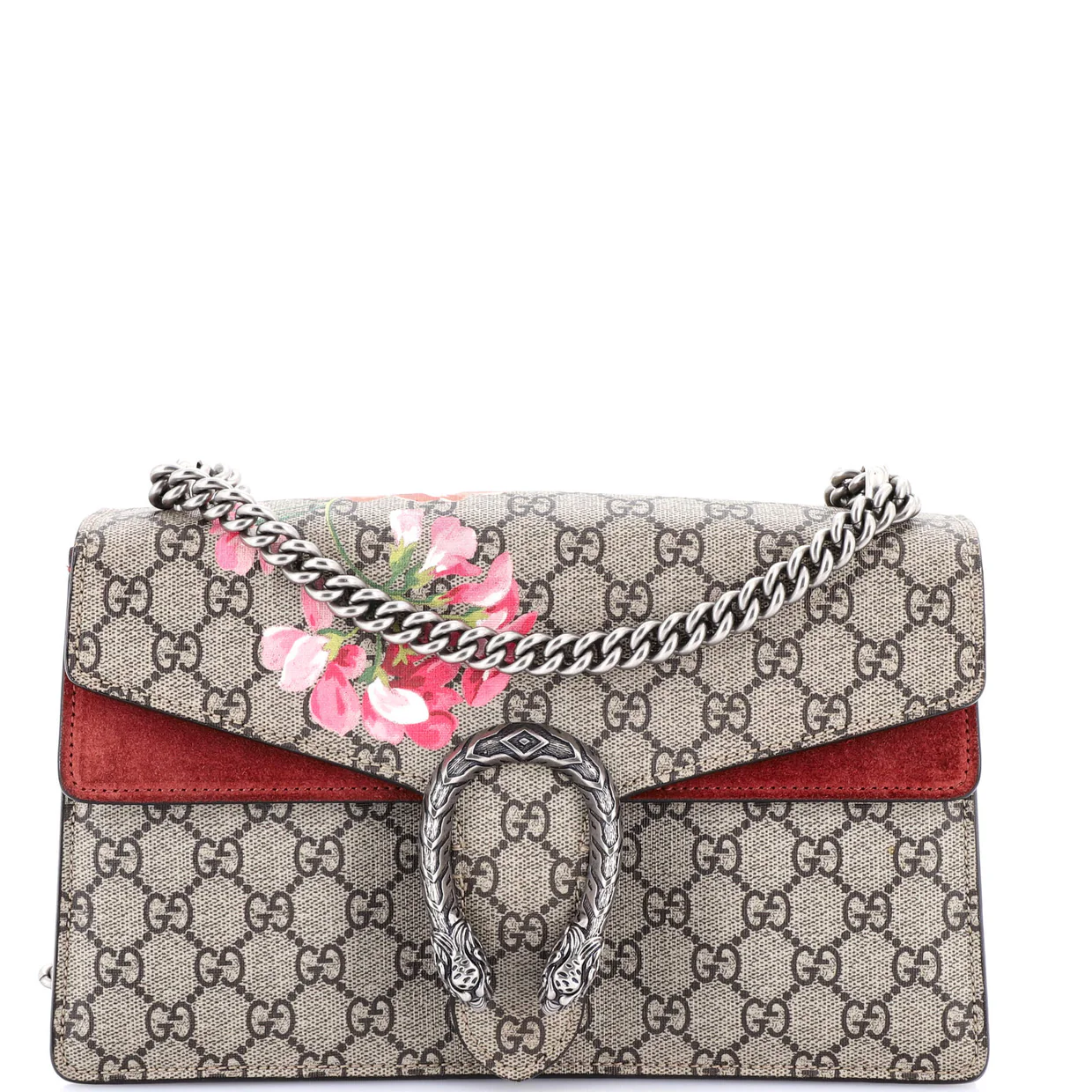 Dionysus Bag Blooms Print GG Coated Canvas Small - Deep Luxury