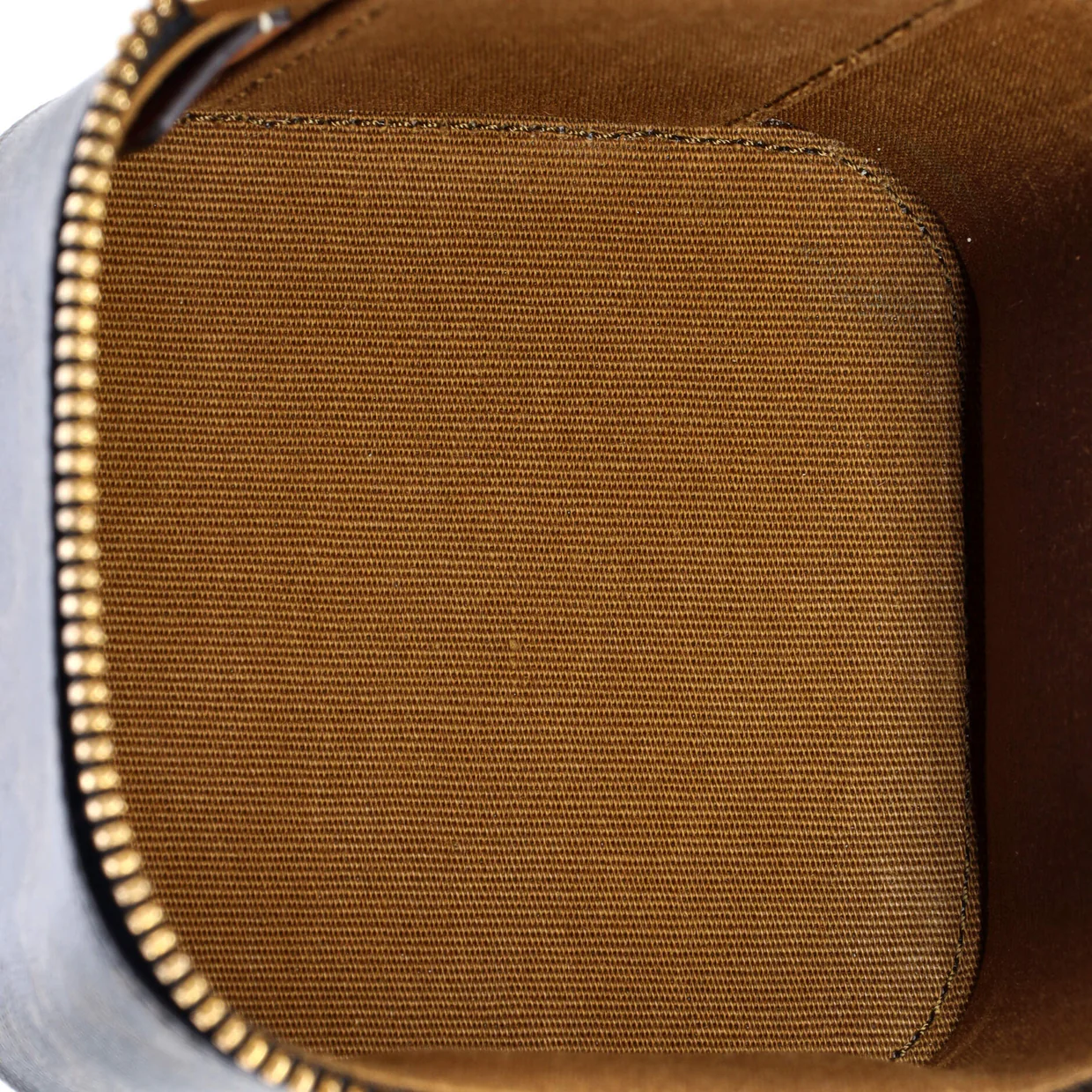 Top Handle Square Vanity Case Triomphe Coated Canvas Mini - Deep Luxury