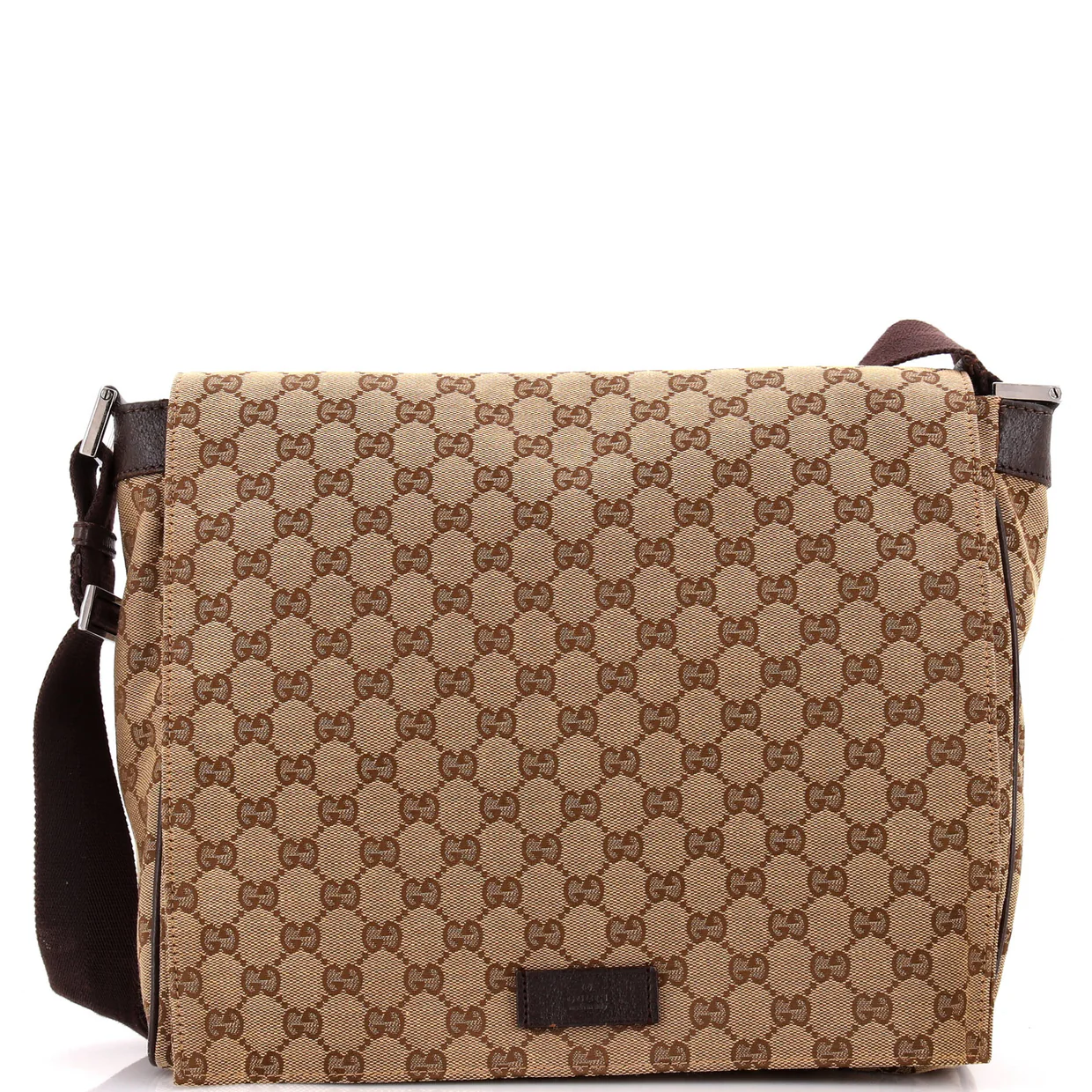 Flap Messenger Bag GG Canvas Large - Deep Luxury
