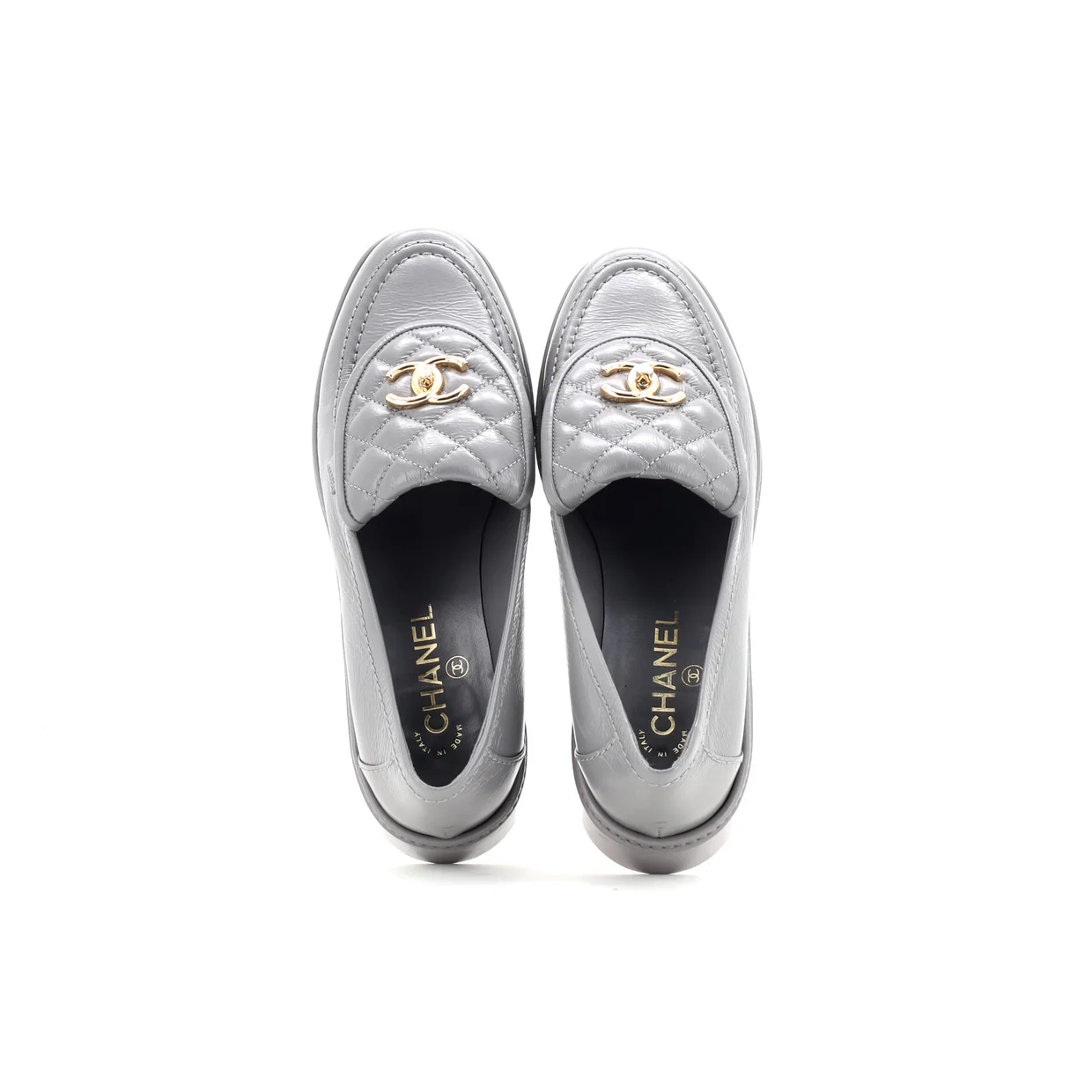 Women's CC Loafers Quilted Leather - Deep Luxury