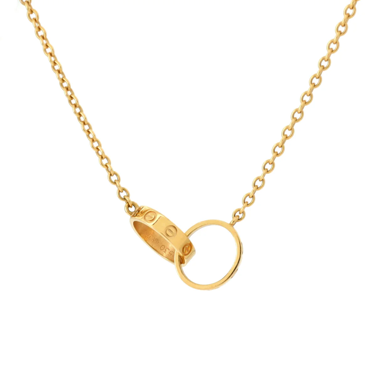 Love Interlocking Necklace 18K Yellow Gold - Deep Luxury