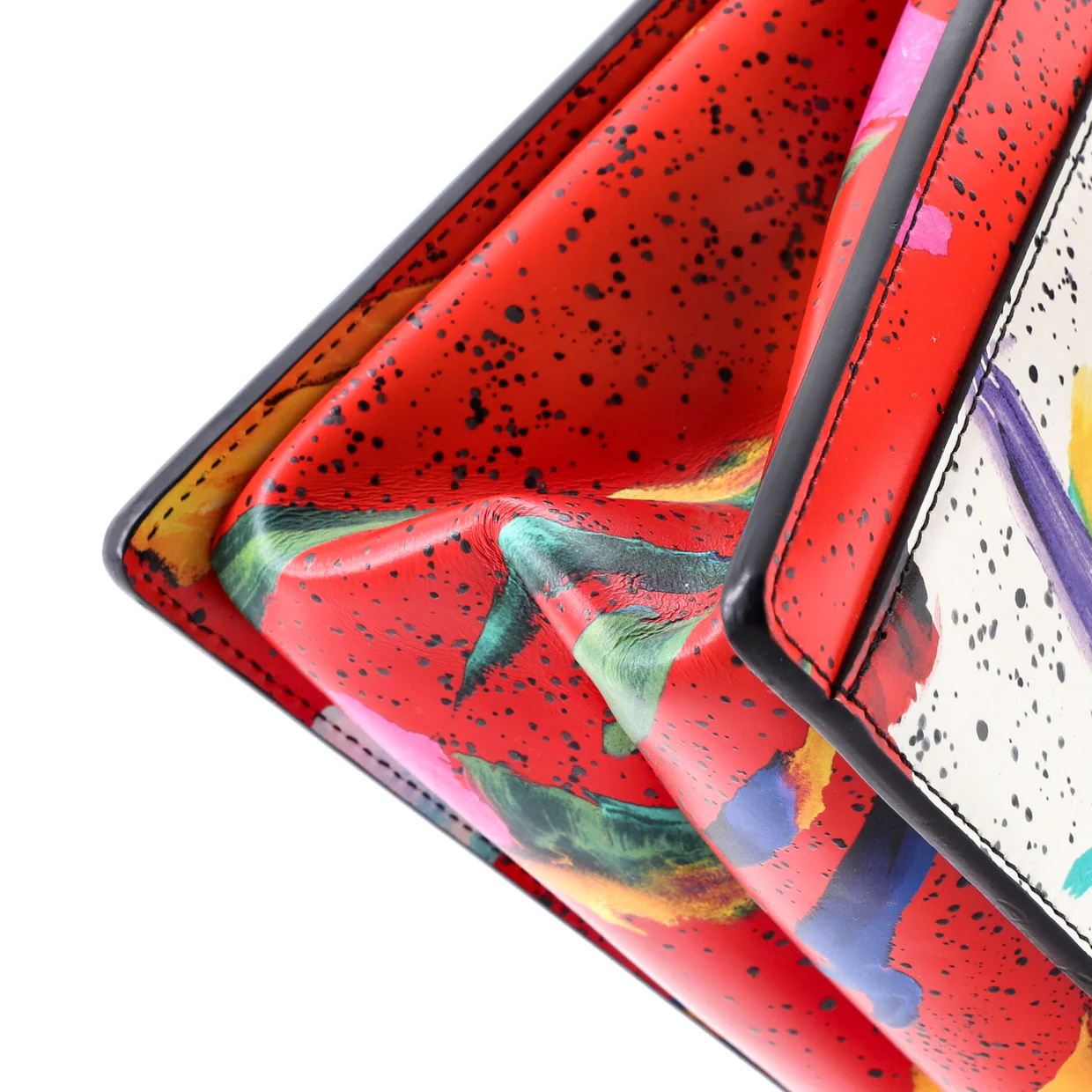 Trapeze Handbag Printed Leather - Deep Luxury