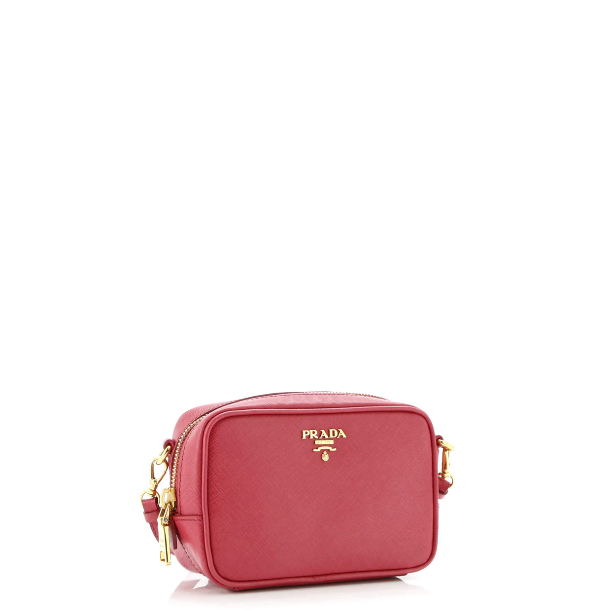 Camera Shoulder Bag Saffiano Leather Mini - Deep Luxury
