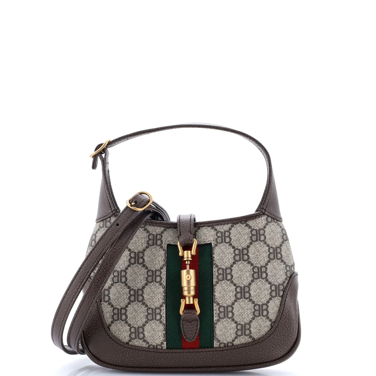 x Gucci The Hacker Project Jackie 1961 Hobo BB Coated Canvas Mini - Deep Luxury