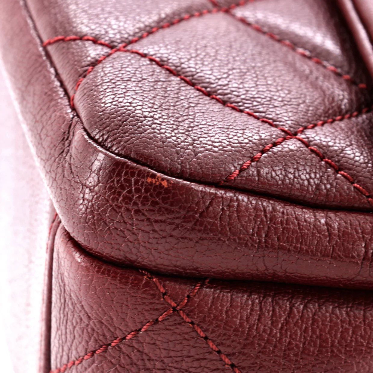 Double Carry Chain Waist Bag Quilted Goatskin Small - Deep Luxury