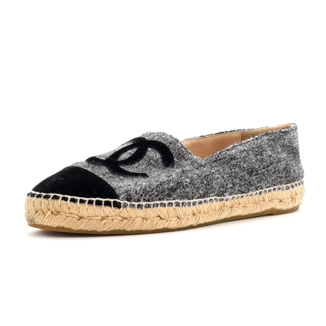 Women's CC Cap Toe Espadrilles Wool - Deep Luxury