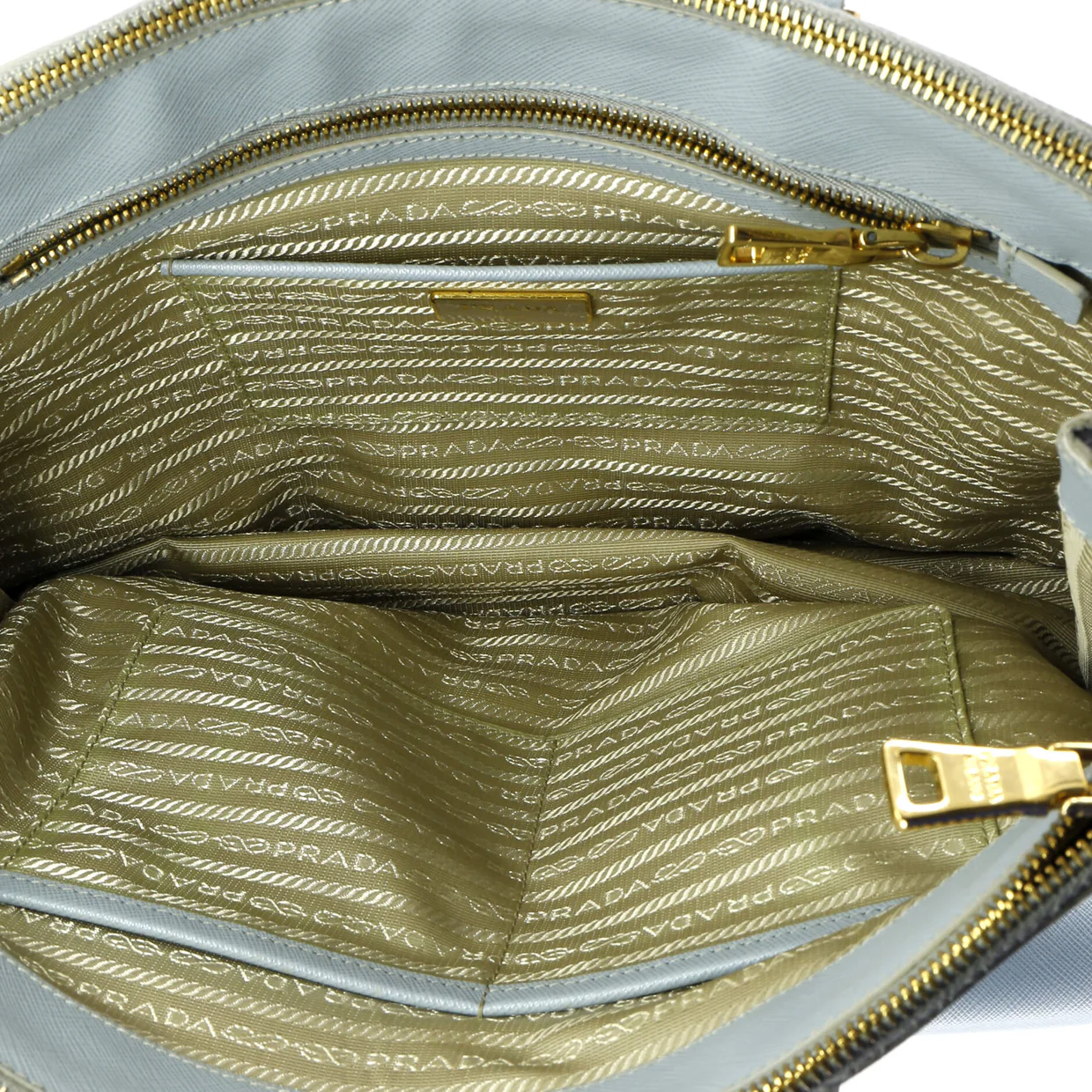 Double Zip Lux Tote Saffiano Leather Large - Deep Luxury