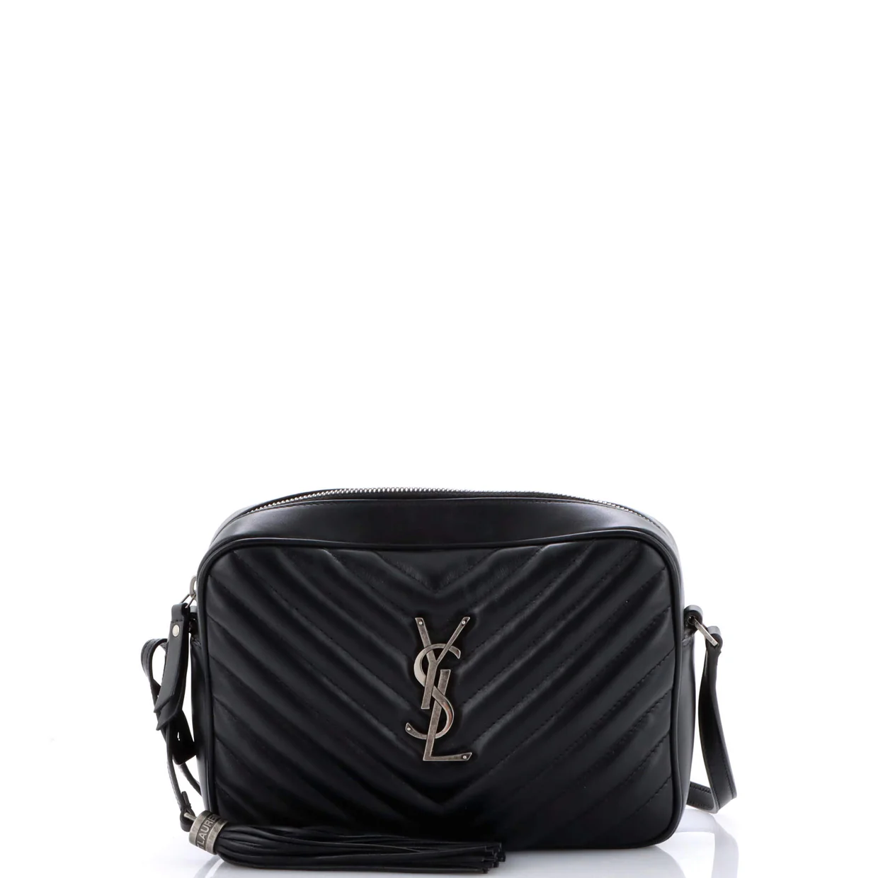 Lou Camera Bag Matelasse Chevron Leather Small - Deep Luxury