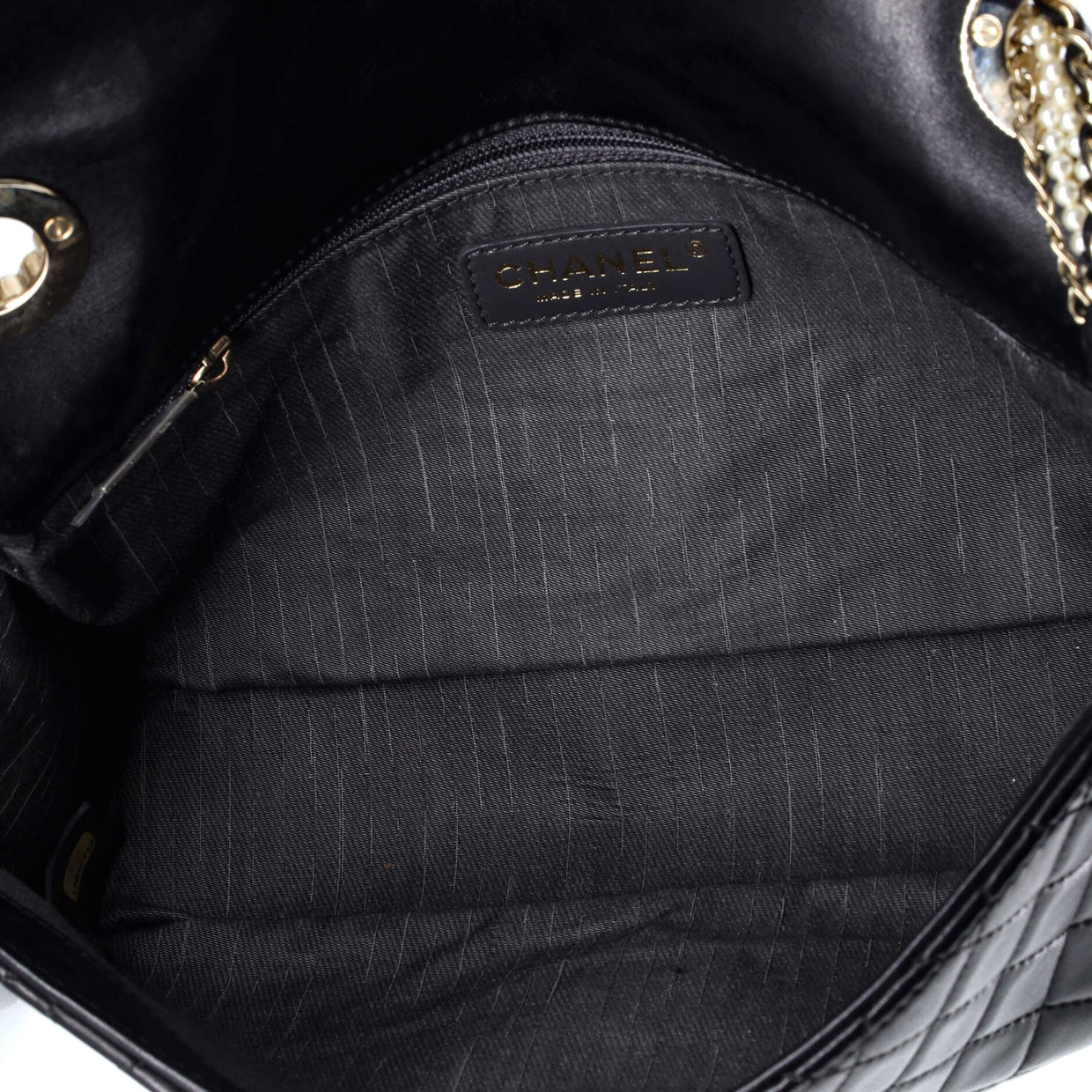 Westminster Pearl Chain Flap Bag Quilted Lambskin Medium - Deep Luxury