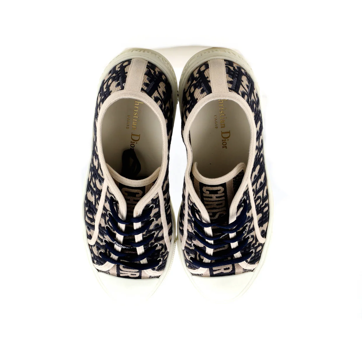 Women's Walk'N'Dior Sneakers Oblique Canvas - Deep Luxury