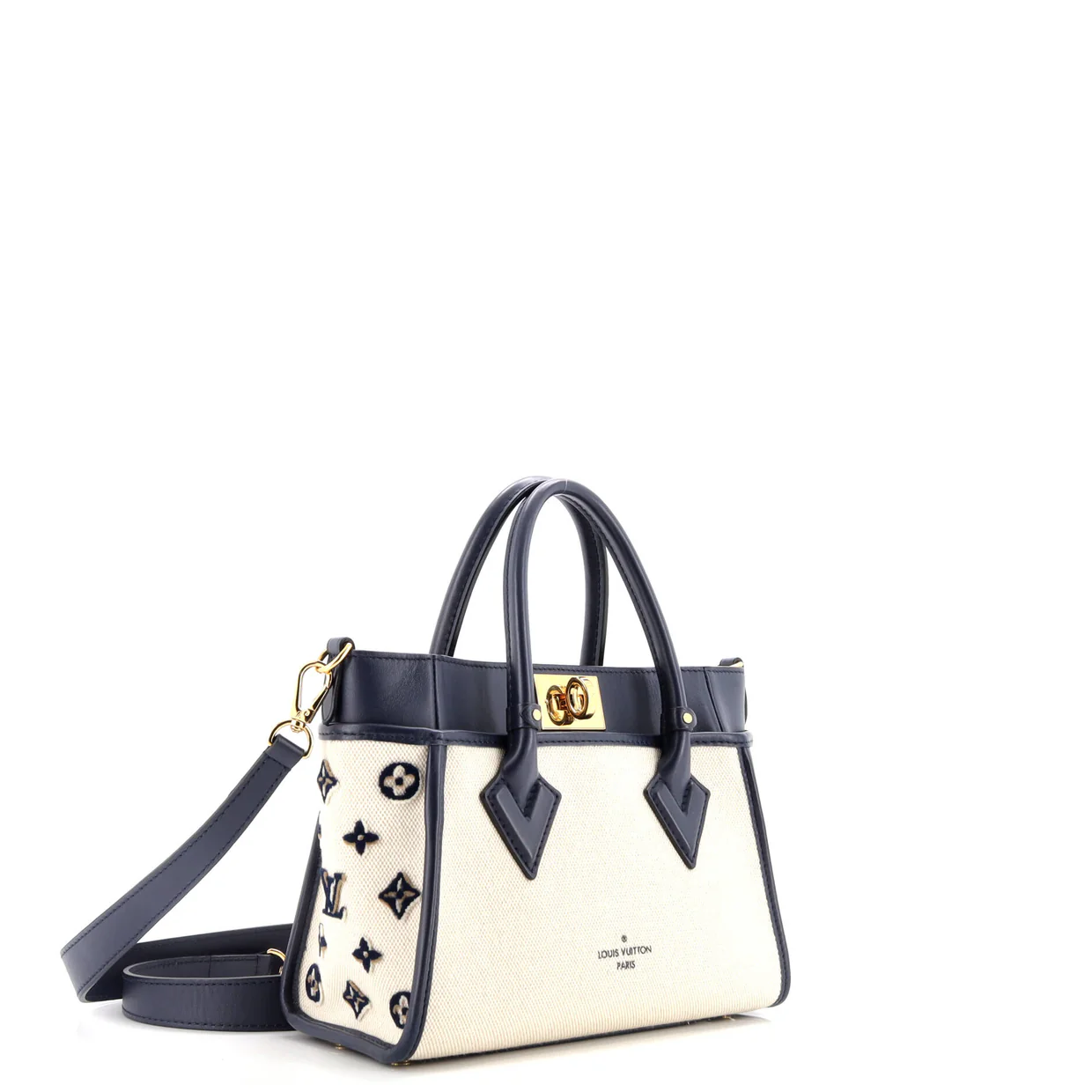 On My Side Tote Monogram Tufted Canvas PM - Deep Luxury