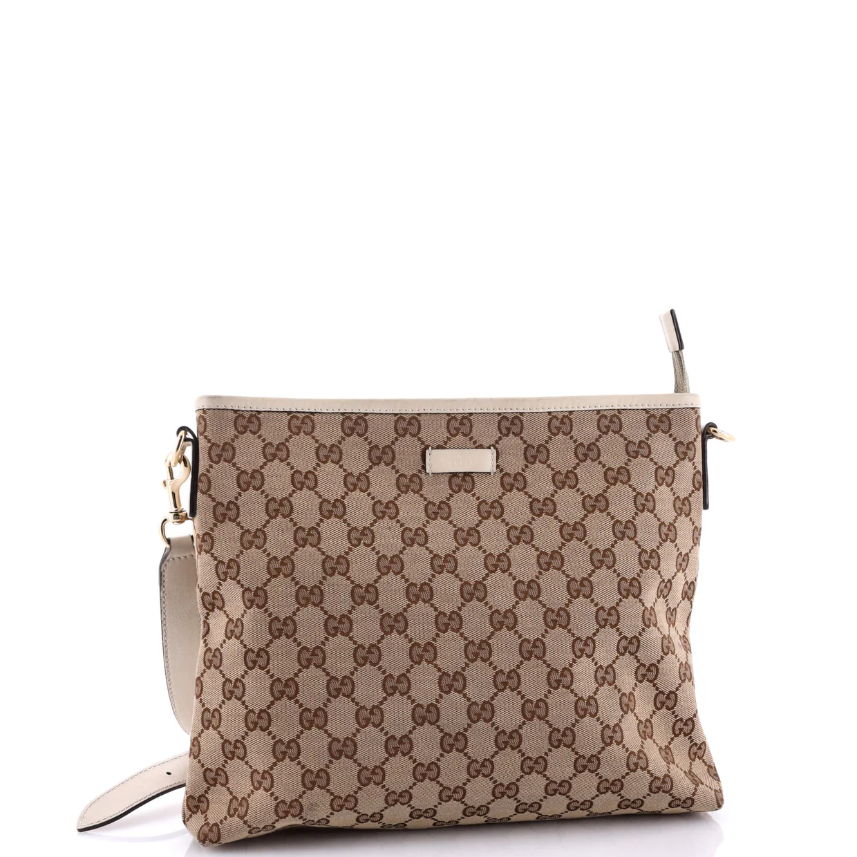 Flat Messenger Bag GG Canvas Medium - Deep Luxury