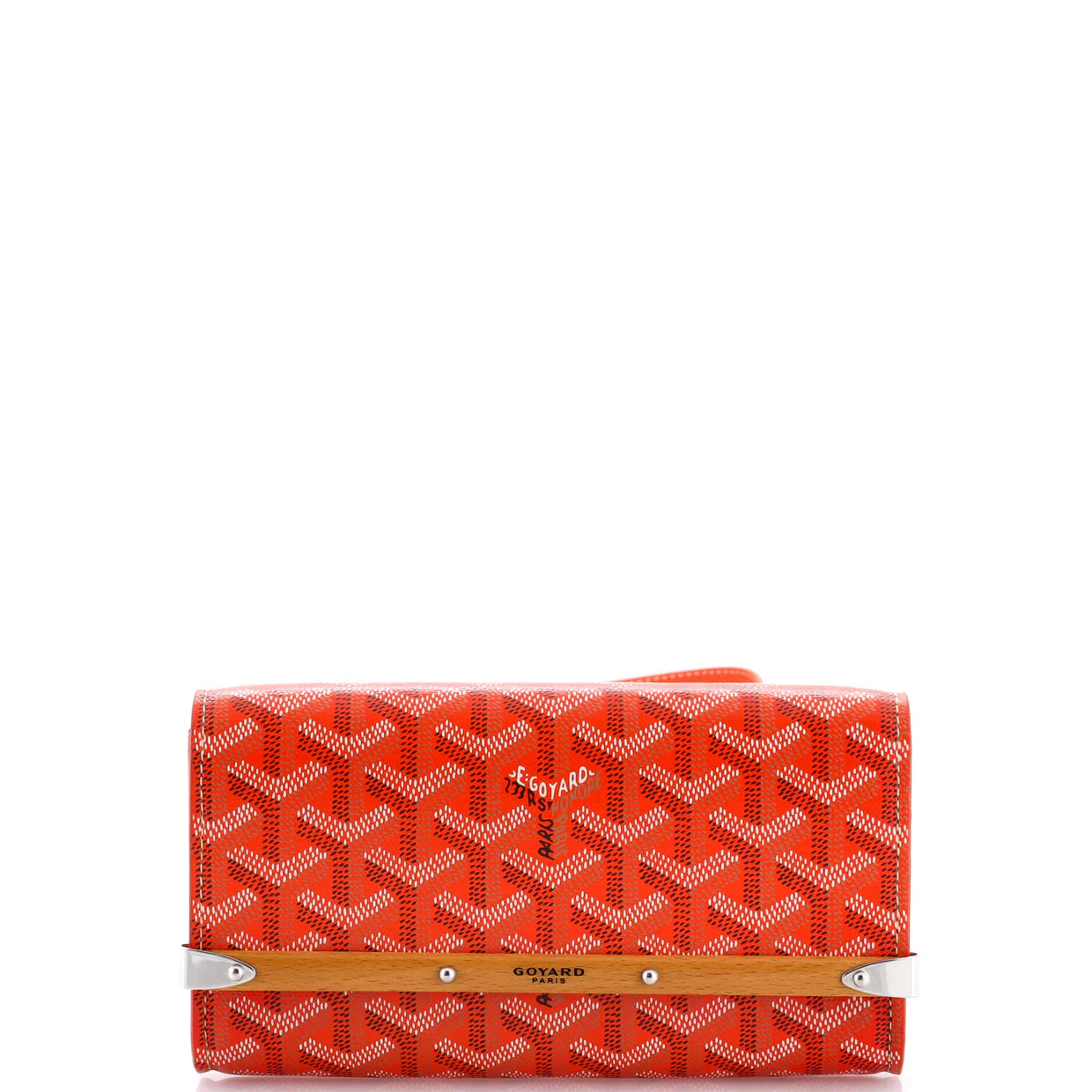 Monte Carlo Clutch with Strap Coated Canvas PM - Deep Luxury