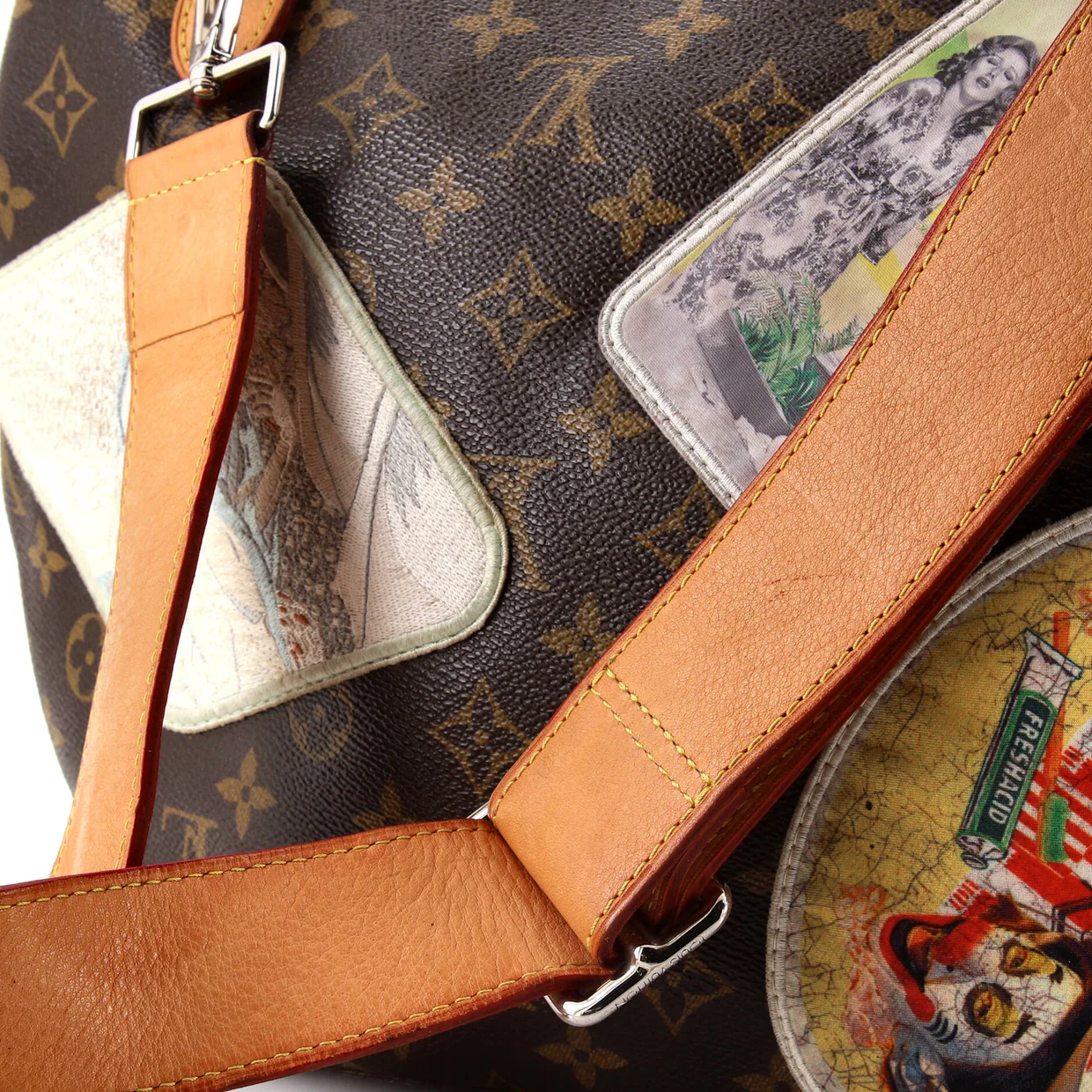 Cindy Sherman Camera Messenger Bag Patch Embellished Monogram Canvas - Deep Luxury