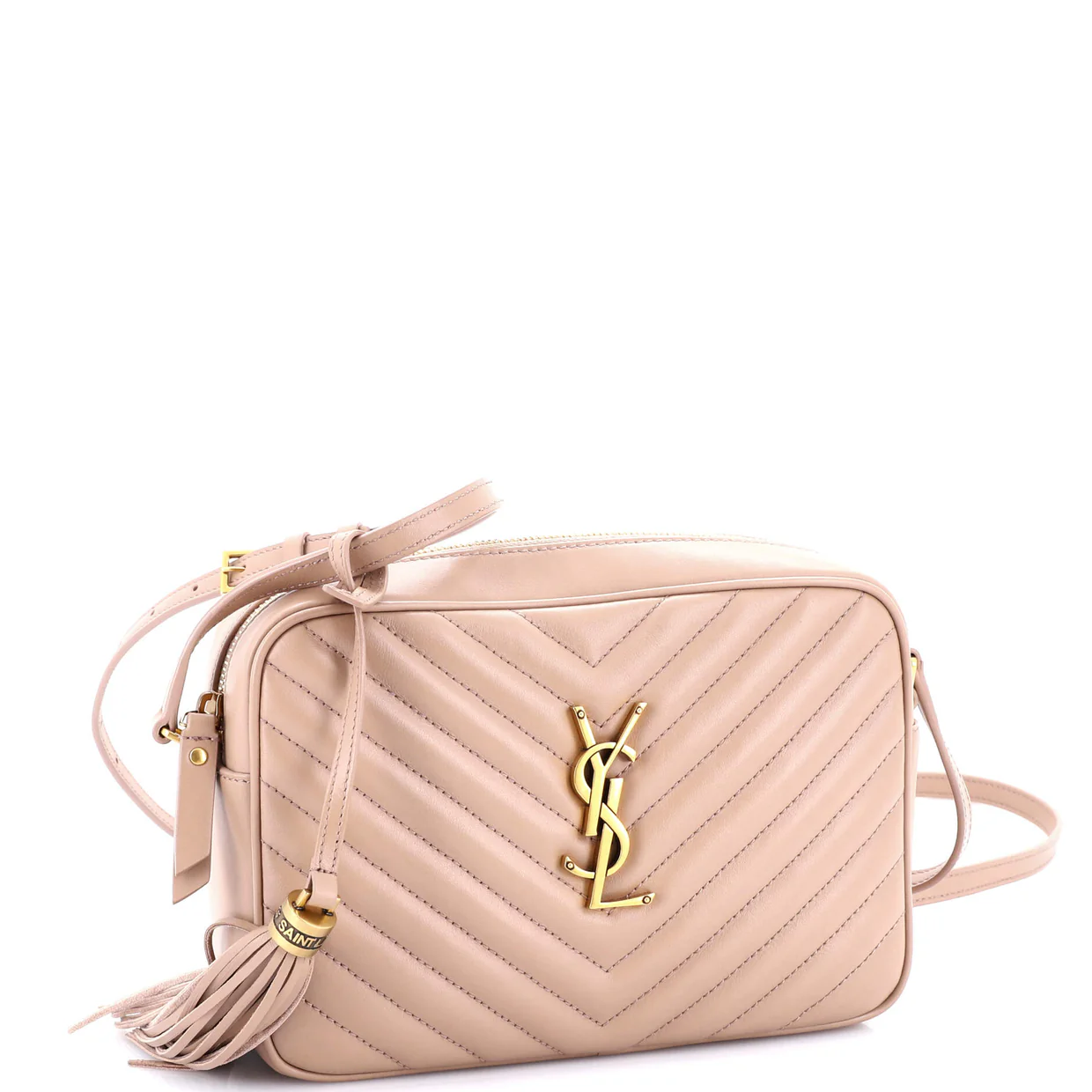 Lou Camera Bag Matelasse Chevron Leather Small - Deep Luxury