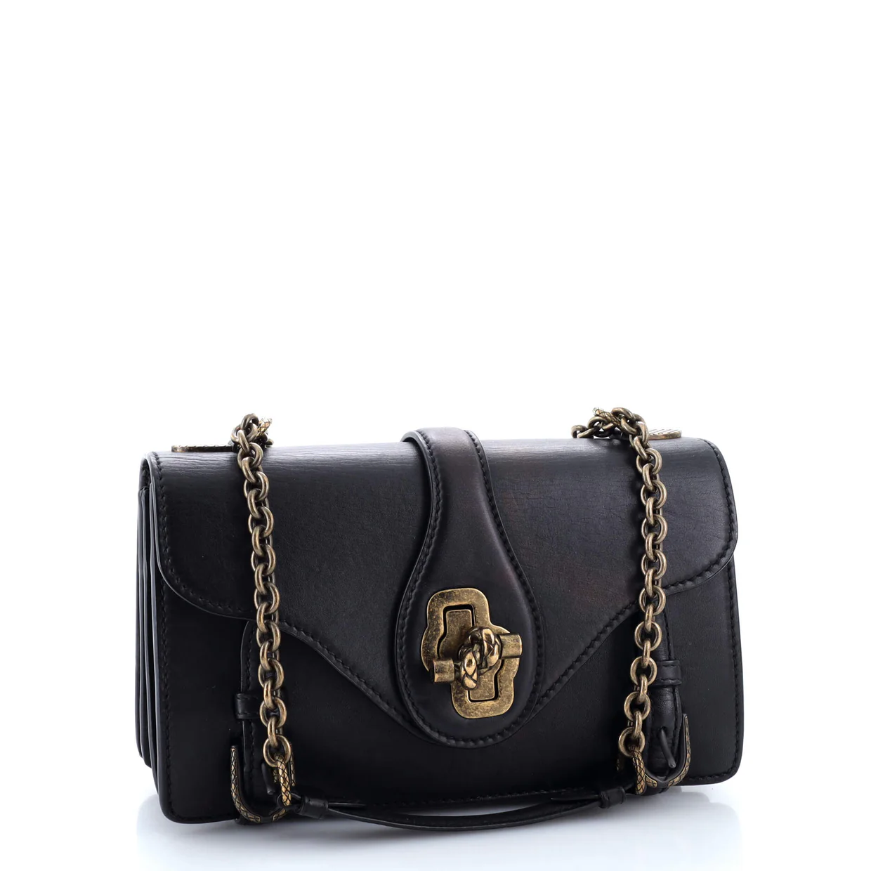 City Knot Flap Bag Leather - Deep Luxury
