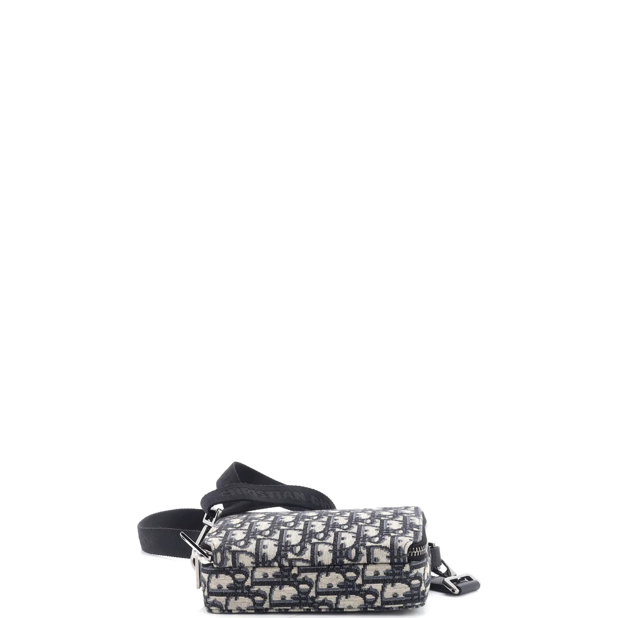 Double Zip Crossbody Pouch Oblique Canvas - Deep Luxury