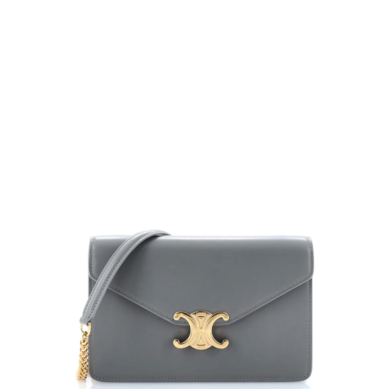 Margo Triomphe Wallet on Chain Leather - Deep Luxury