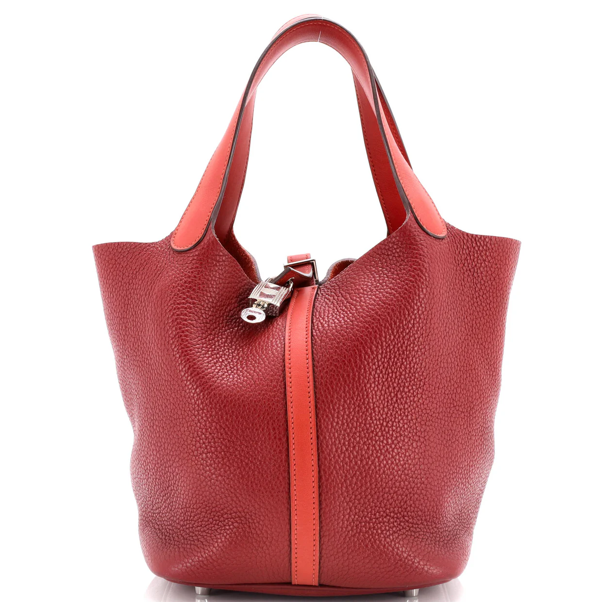Bicolor Picotin Lock Bag Clemence with Swift MM - Deep Luxury