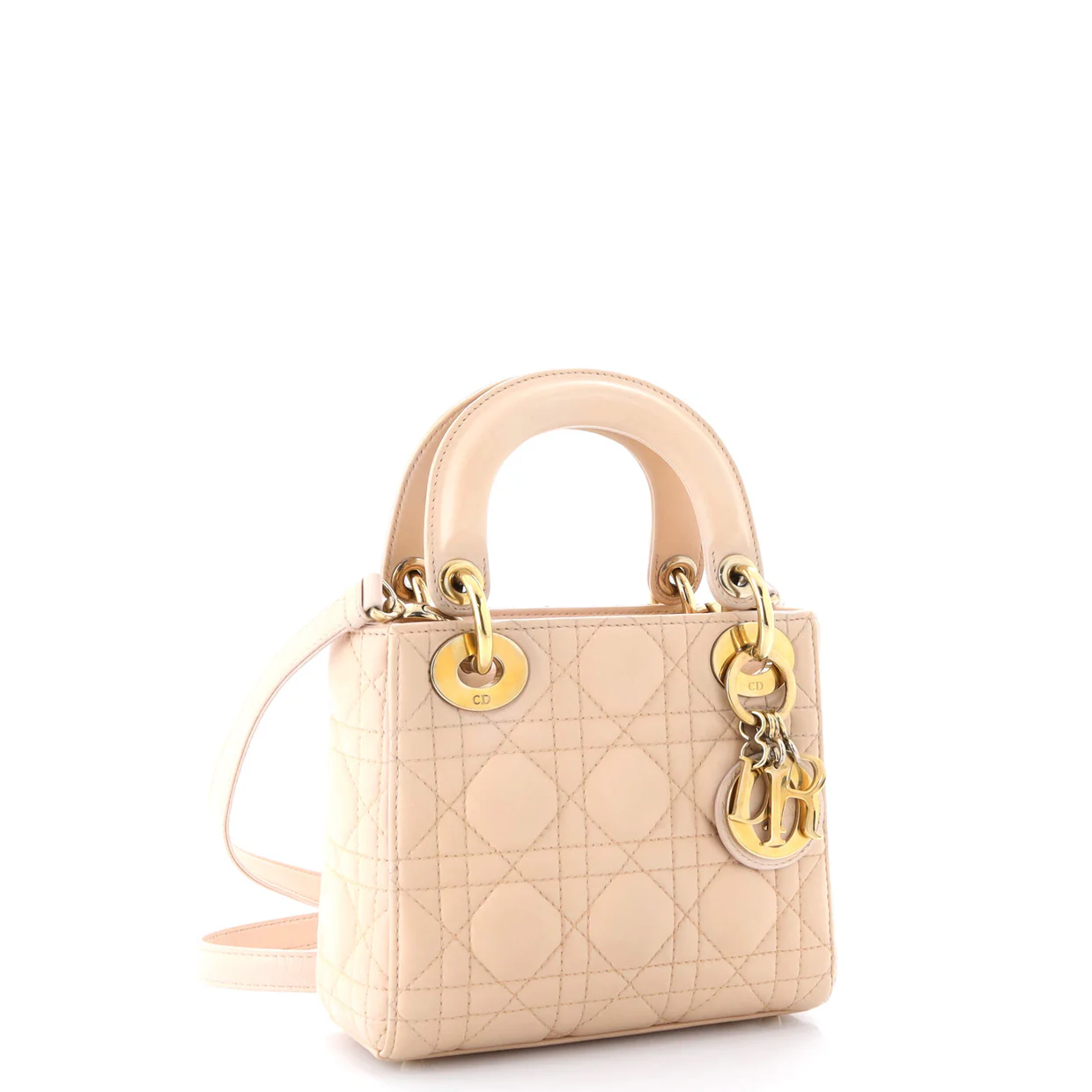 Lady Dior Chain Bag Cannage Quilt Lambskin Mini - Deep Luxury