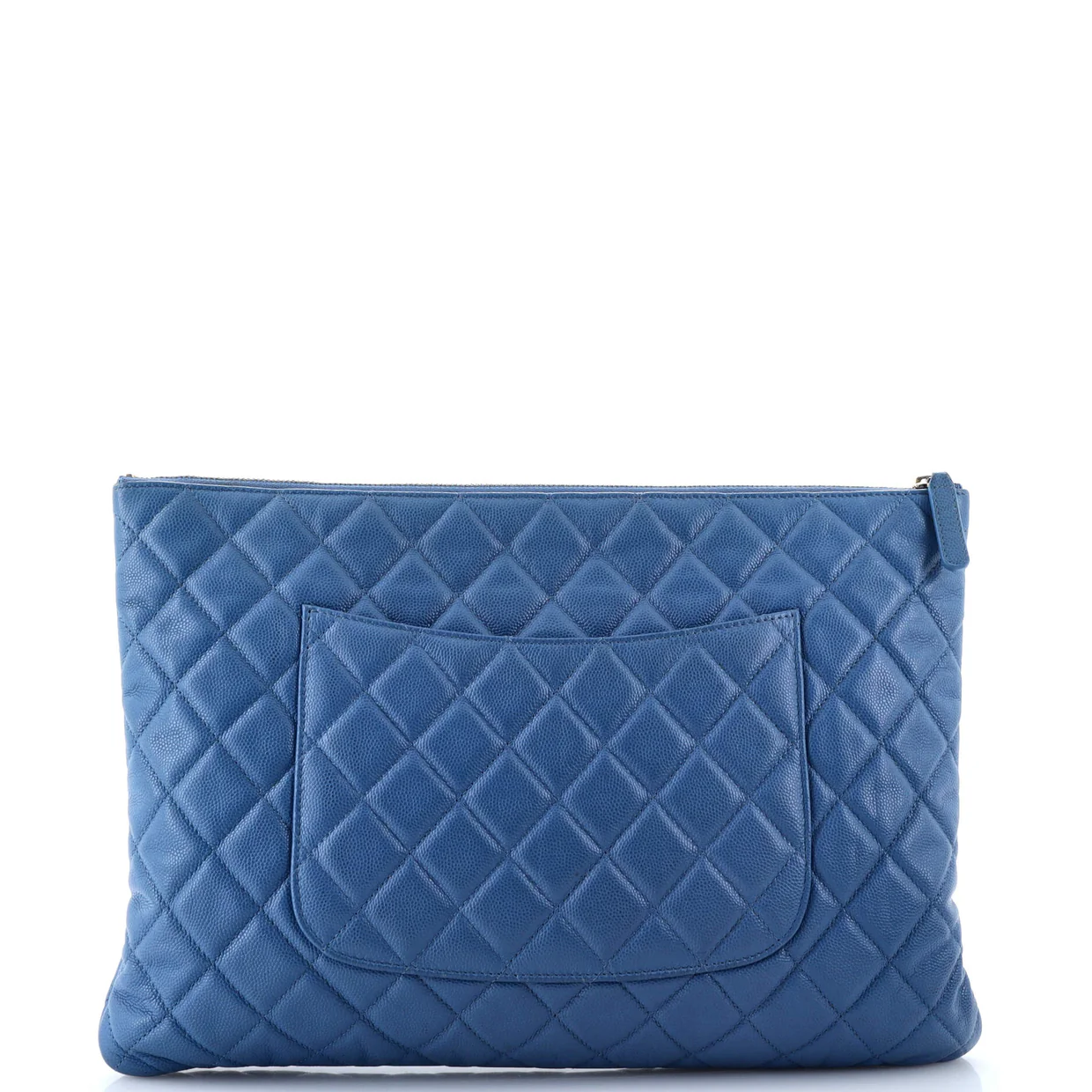 O Case Clutch Quilted Caviar Large - Deep Luxury