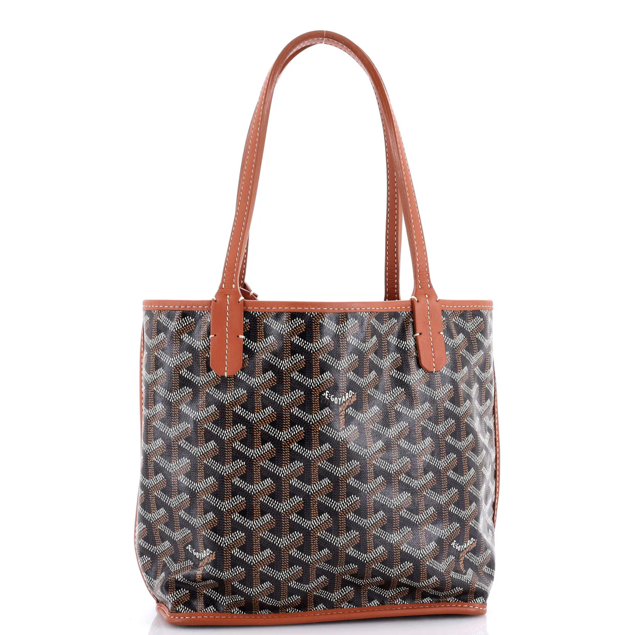 Anjou Reversible Tote Coated Canvas Mini - Deep Luxury