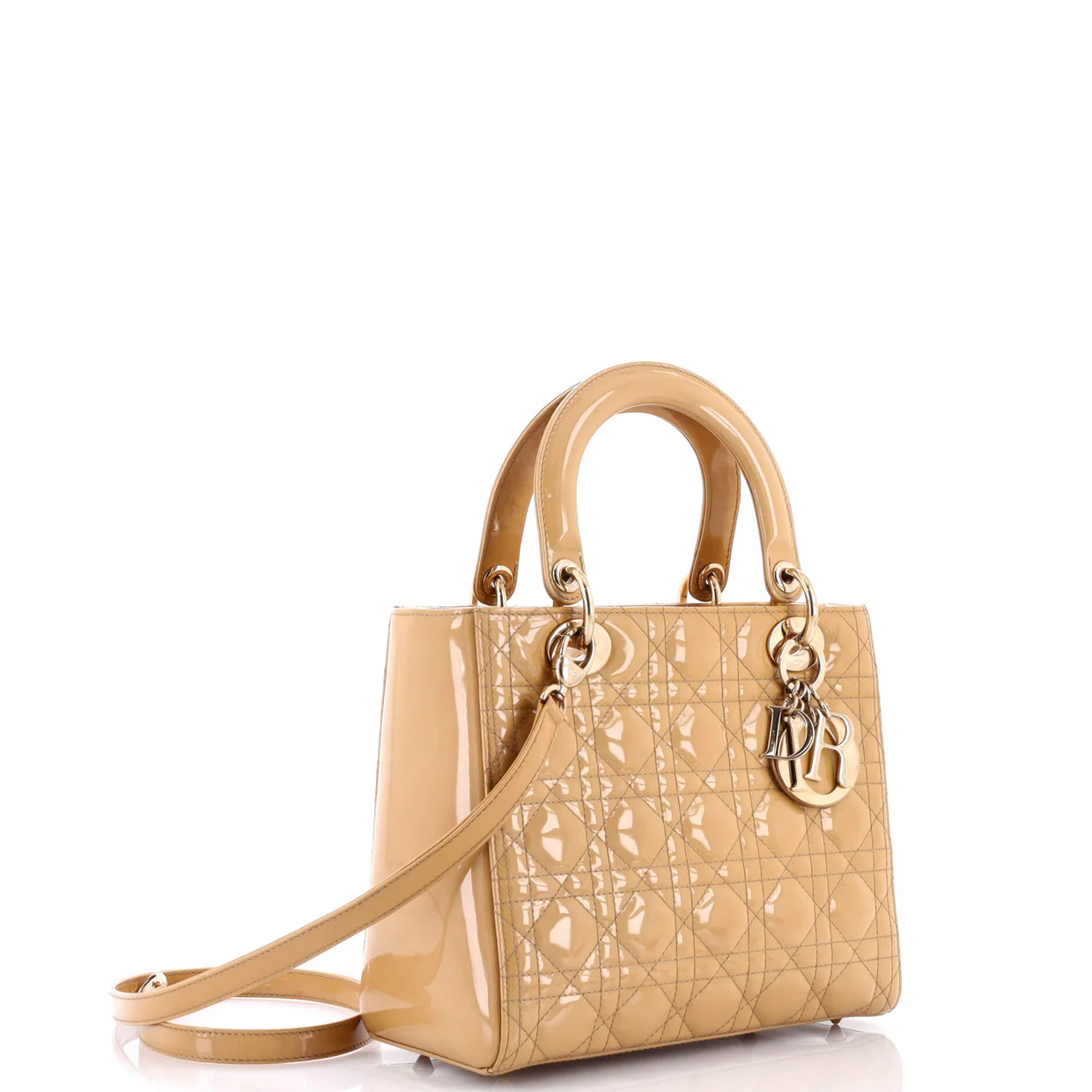 Lady Dior Bag Cannage Quilt Patent Medium - Deep Luxury