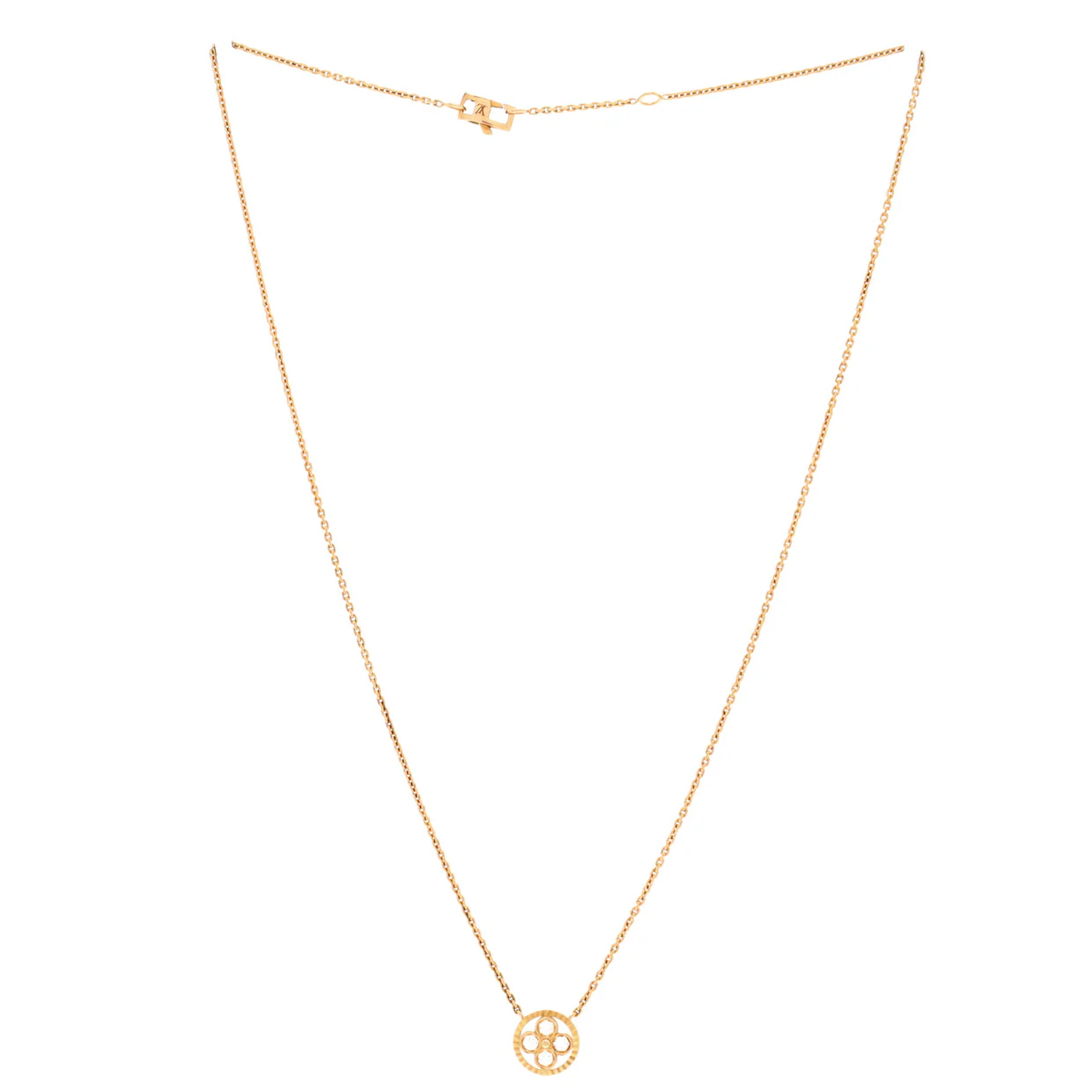 Blossom BB Pendant Necklace 18K Rose Gold with Diamonds - Deep Luxury