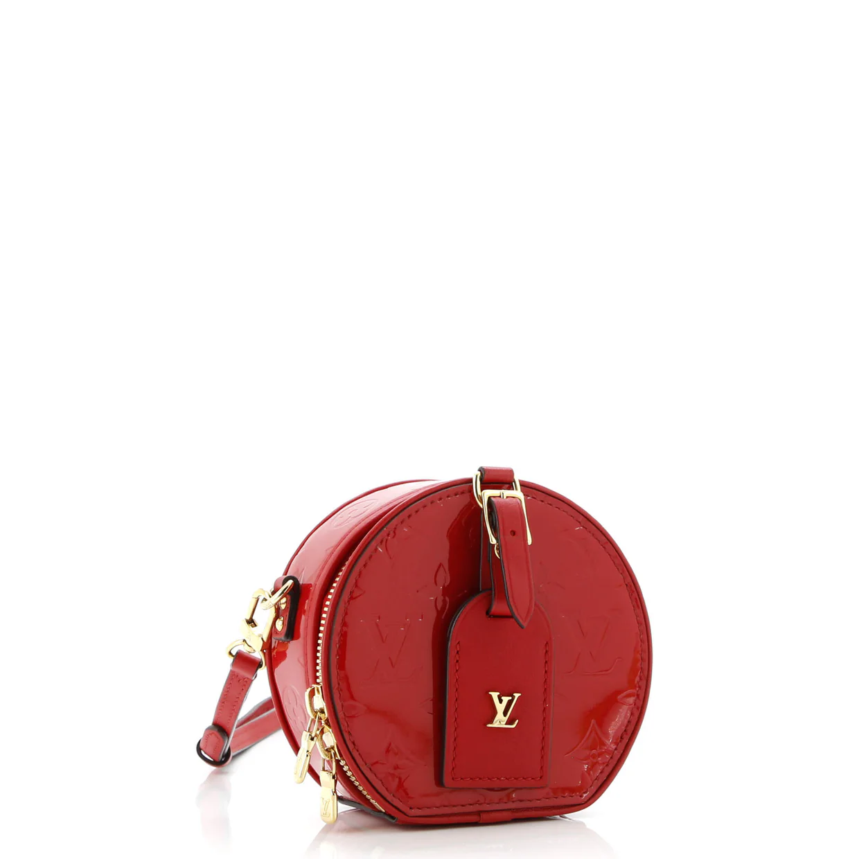 Mini Boite Chapeau Bag Monogram Vernis - Deep Luxury