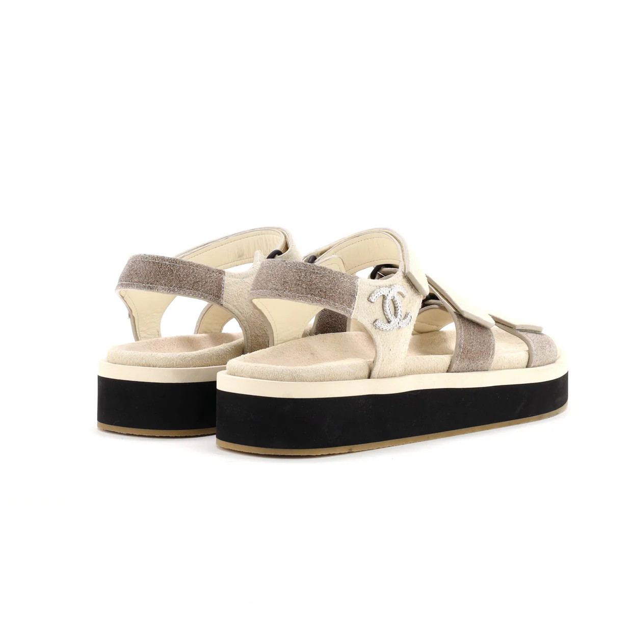 Women's Two Strap Velcro Dad Sandals Suede - Deep Luxury