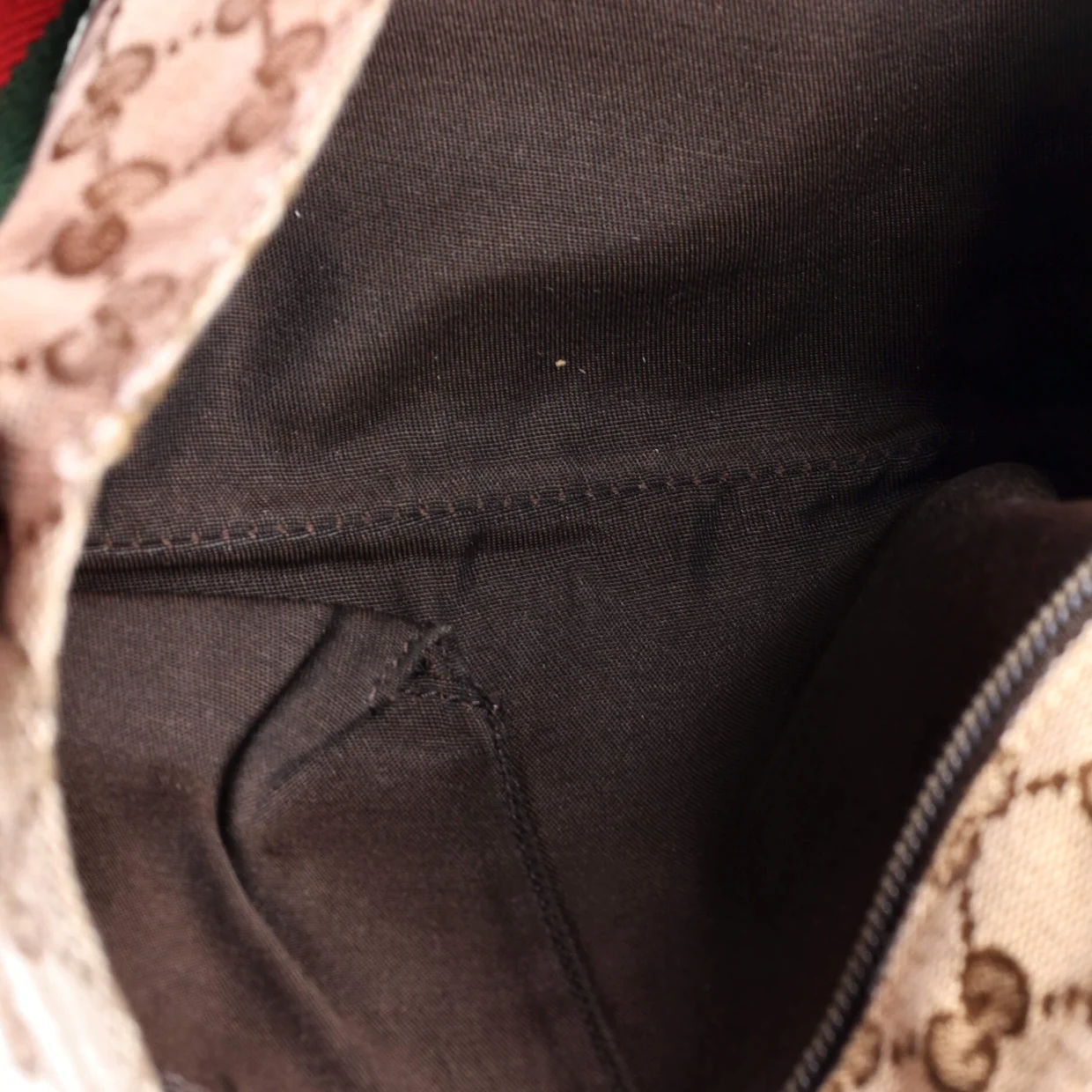 Web Strap Messenger Bag GG Canvas Small - Deep Luxury