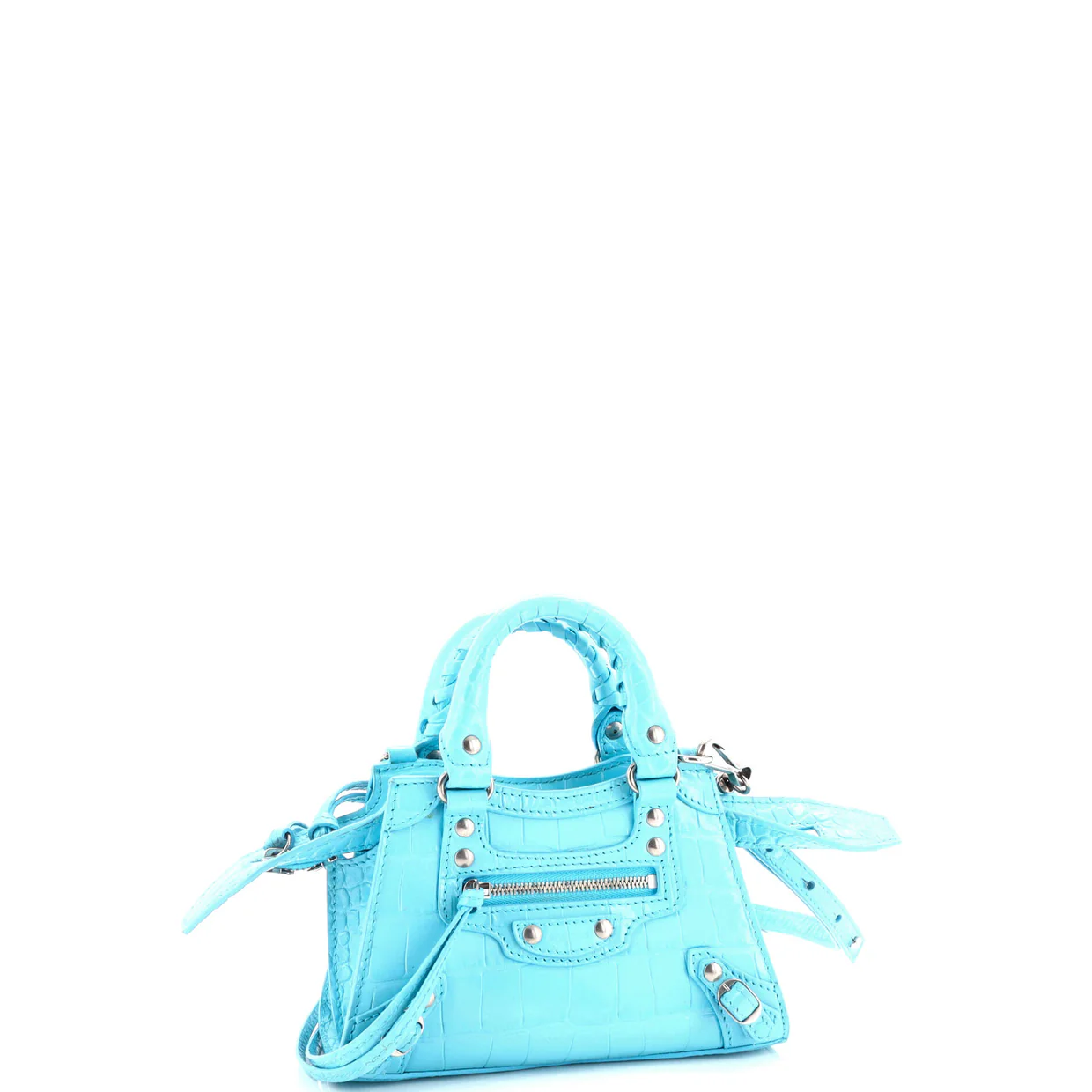 Neo Classic City Bag Crocodile Embossed Leather Nano - Deep Luxury