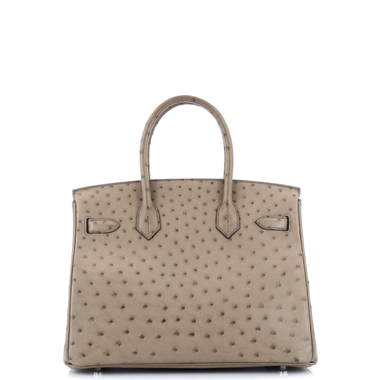 Birkin Handbag Mousse Ostrich with Palladium Hardware 30 - Deep Luxury