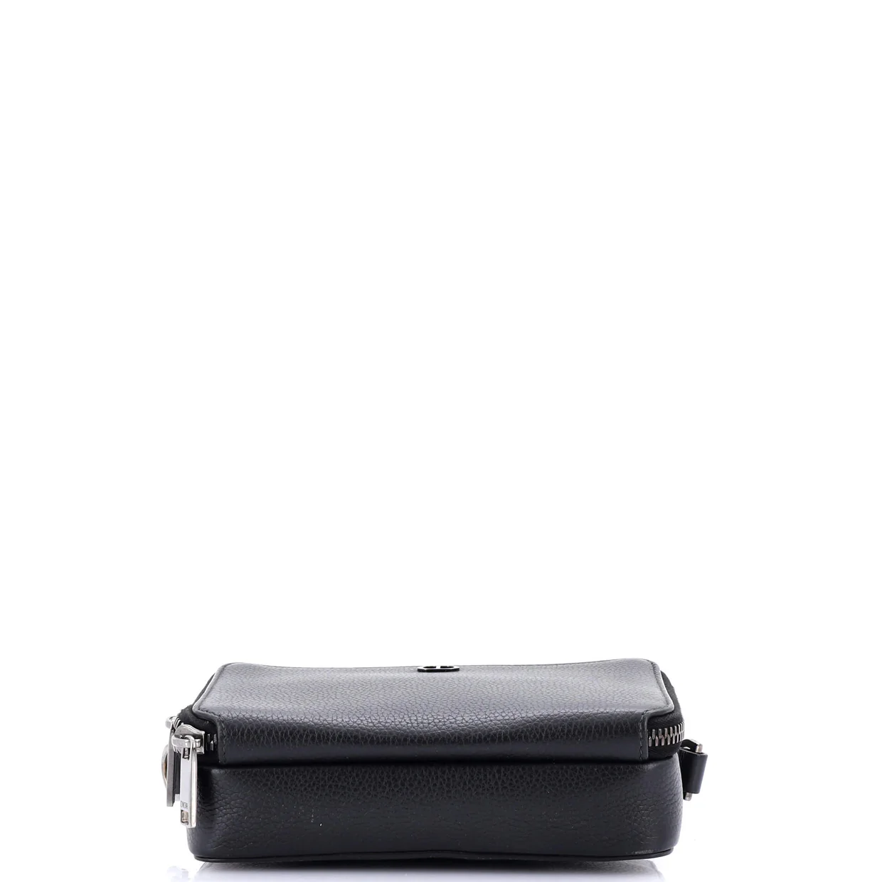 Double Zip Crossbody Pouch Leather - Deep Luxury