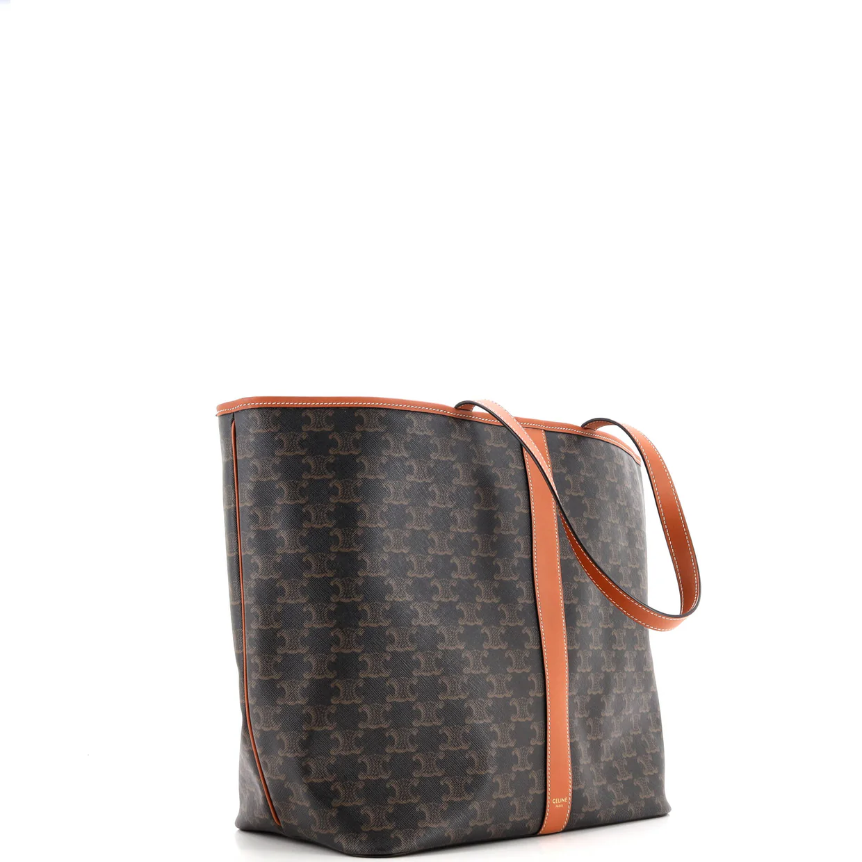 Cabas Zip Tote Triomphe Coated Canvas Medium - Deep Luxury