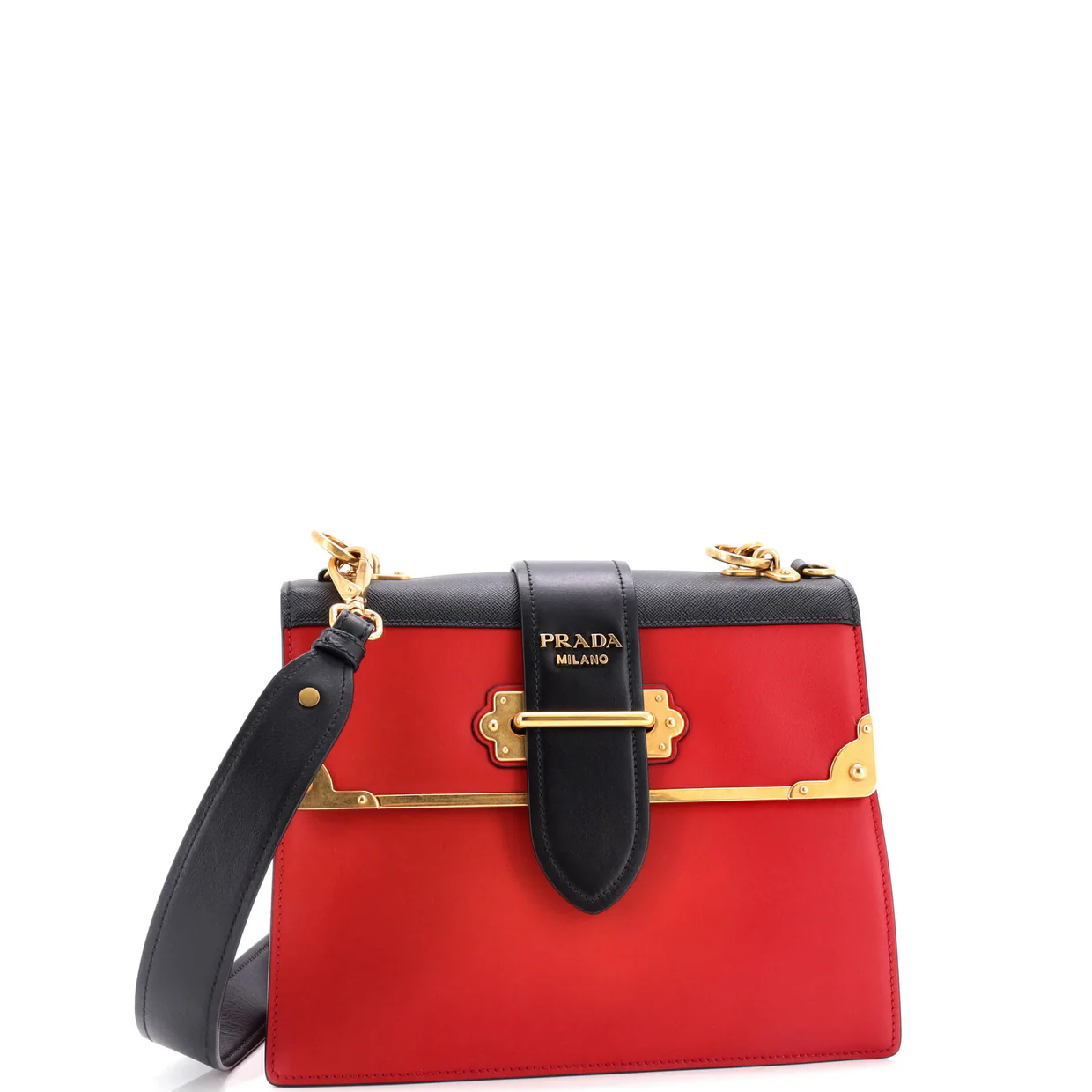 Cahier Convertible Shoulder Bag City Calf and Saffiano Medium - Deep Luxury