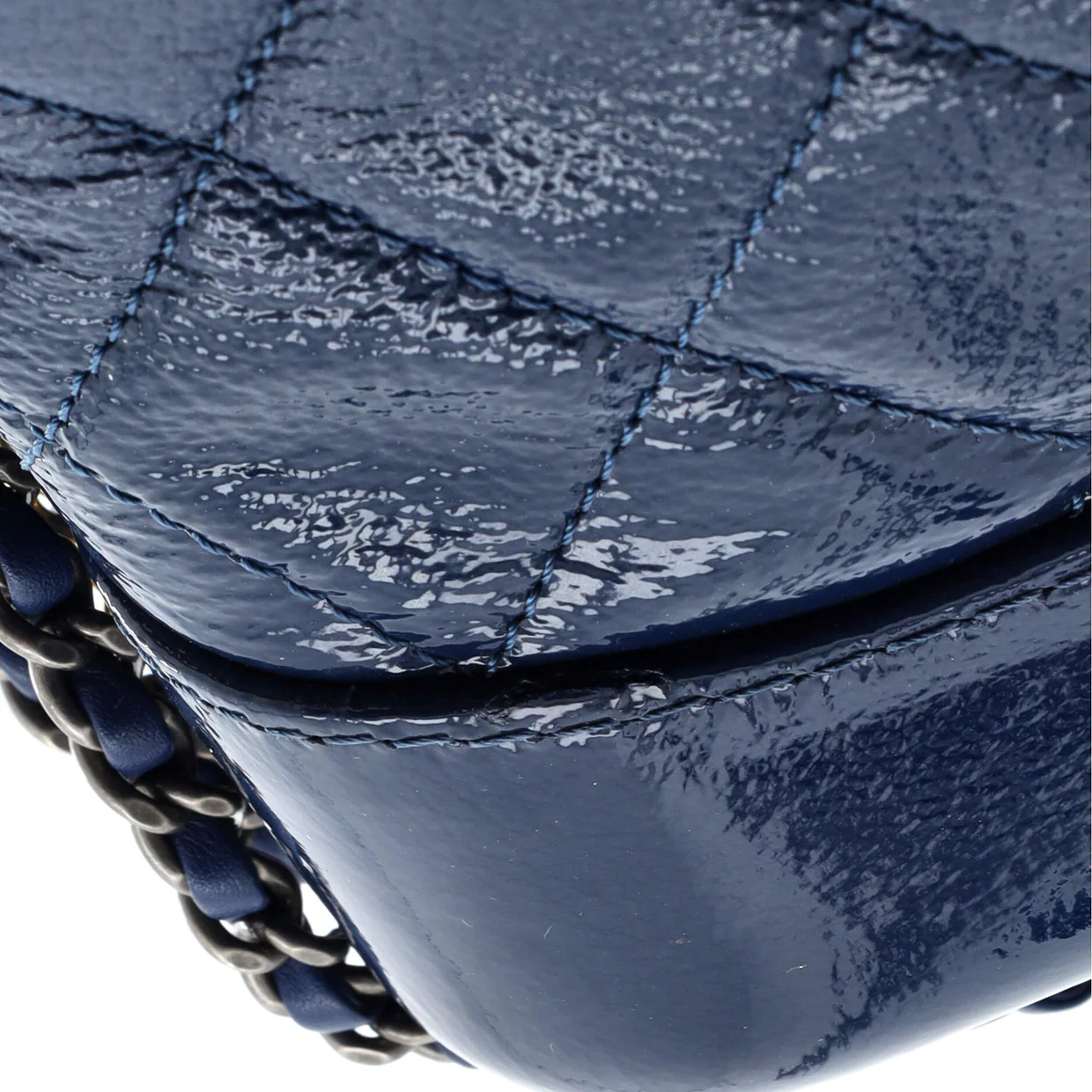 Gabrielle Hobo Quilted Goatskin and Patent Small - Deep Luxury