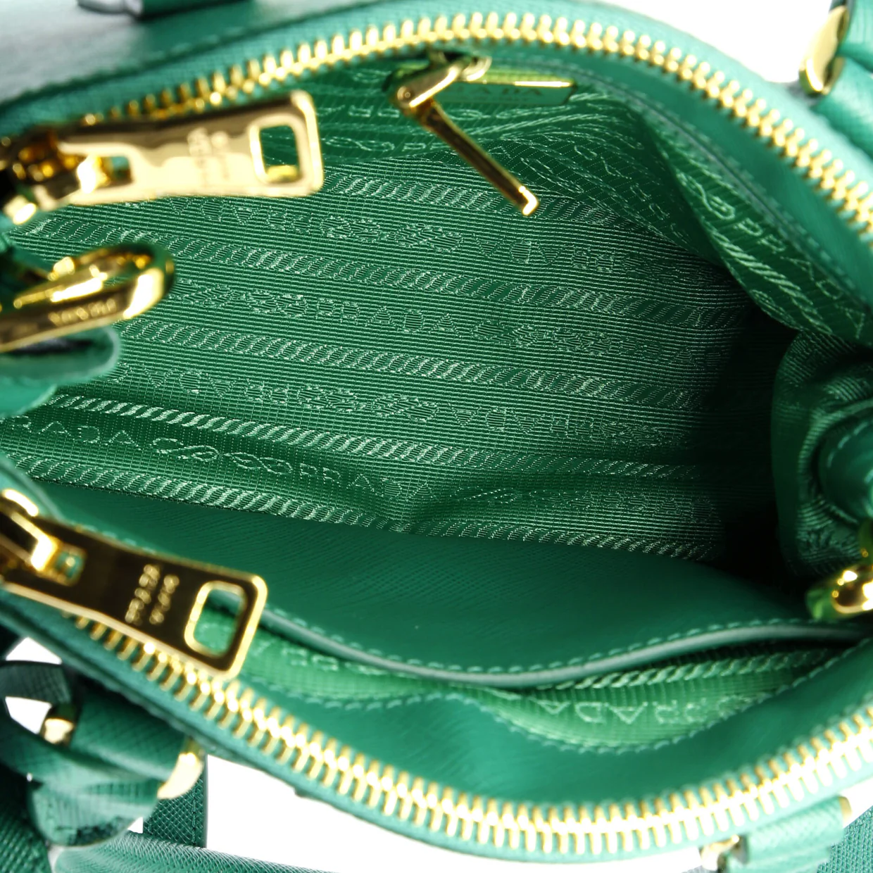Galleria Double Zip Tote Saffiano Leather Mini - Deep Luxury