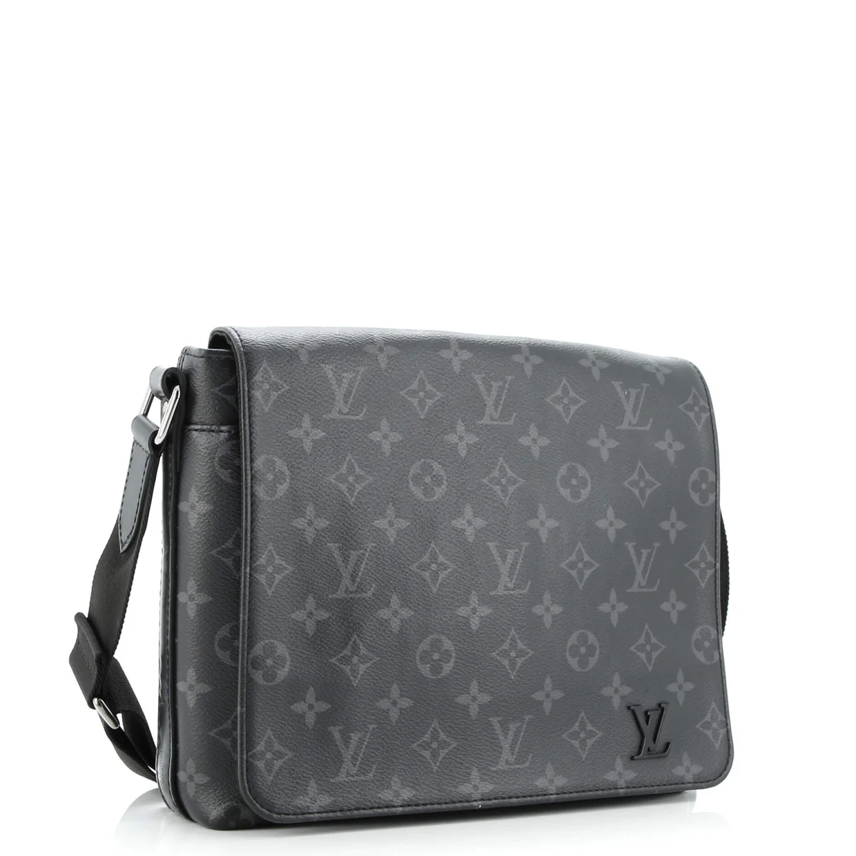 District Messenger Bag Monogram Eclipse Canvas PM - Deep Luxury