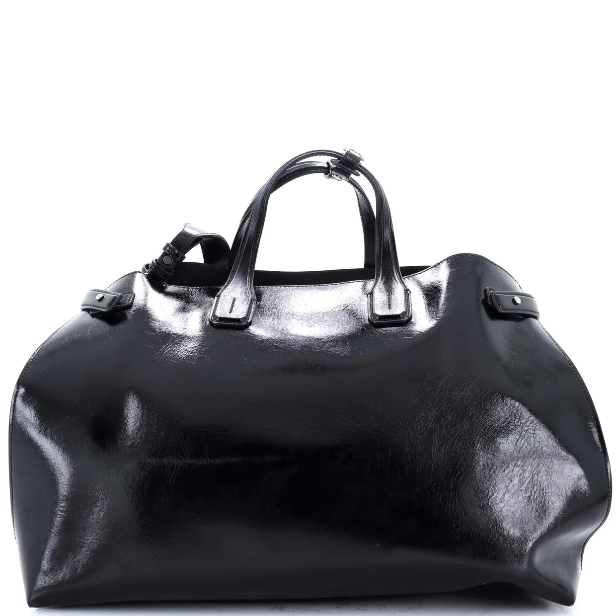 Banner NM Tote Patent Large - Deep Luxury