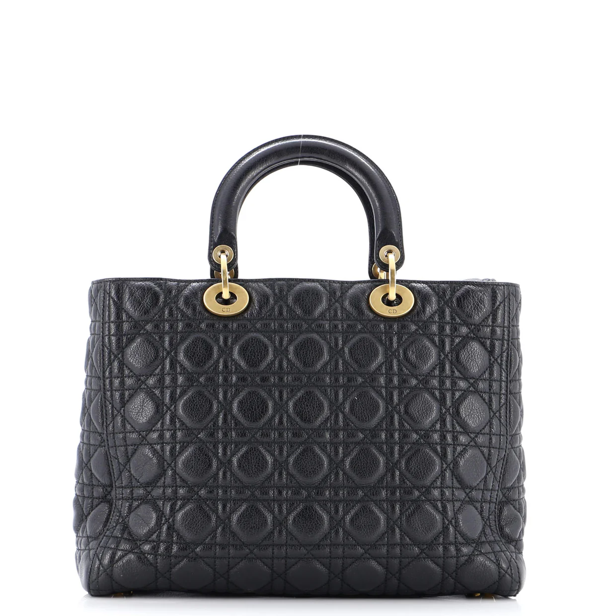 Supple Lady Dior Bag Cannage Quilt Leather Large - Deep Luxury