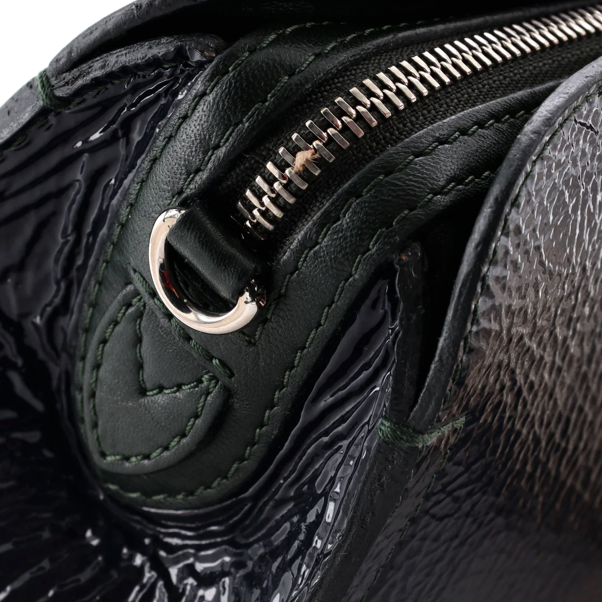 Bonded Pochette Chaine Bag Patent Deerskin - Deep Luxury