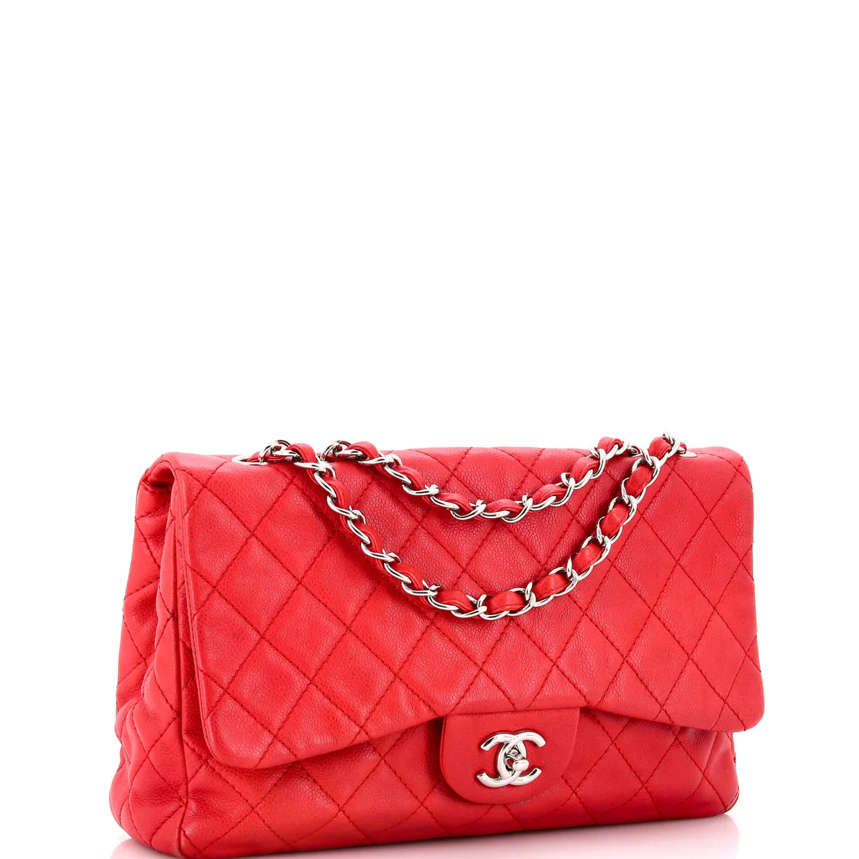 Classic Single Flap Bag Quilted Caviar Jumbo - Deep Luxury