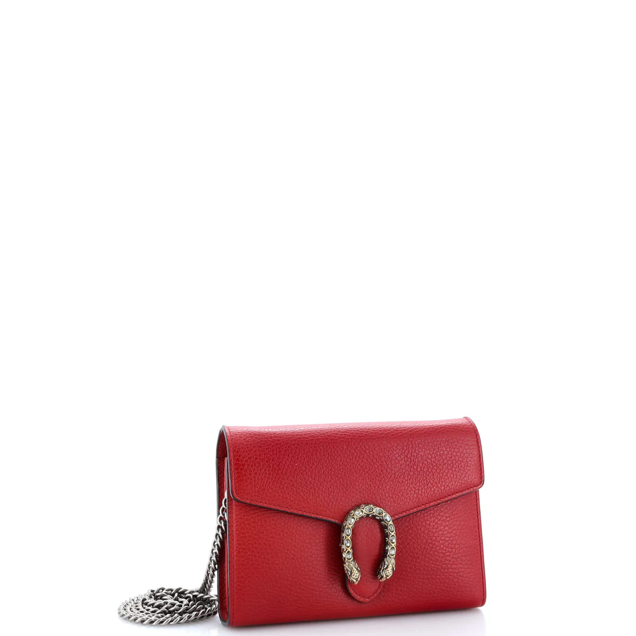 Dionysus Chain Wallet Leather with Embellished Detail Small - Deep Luxury