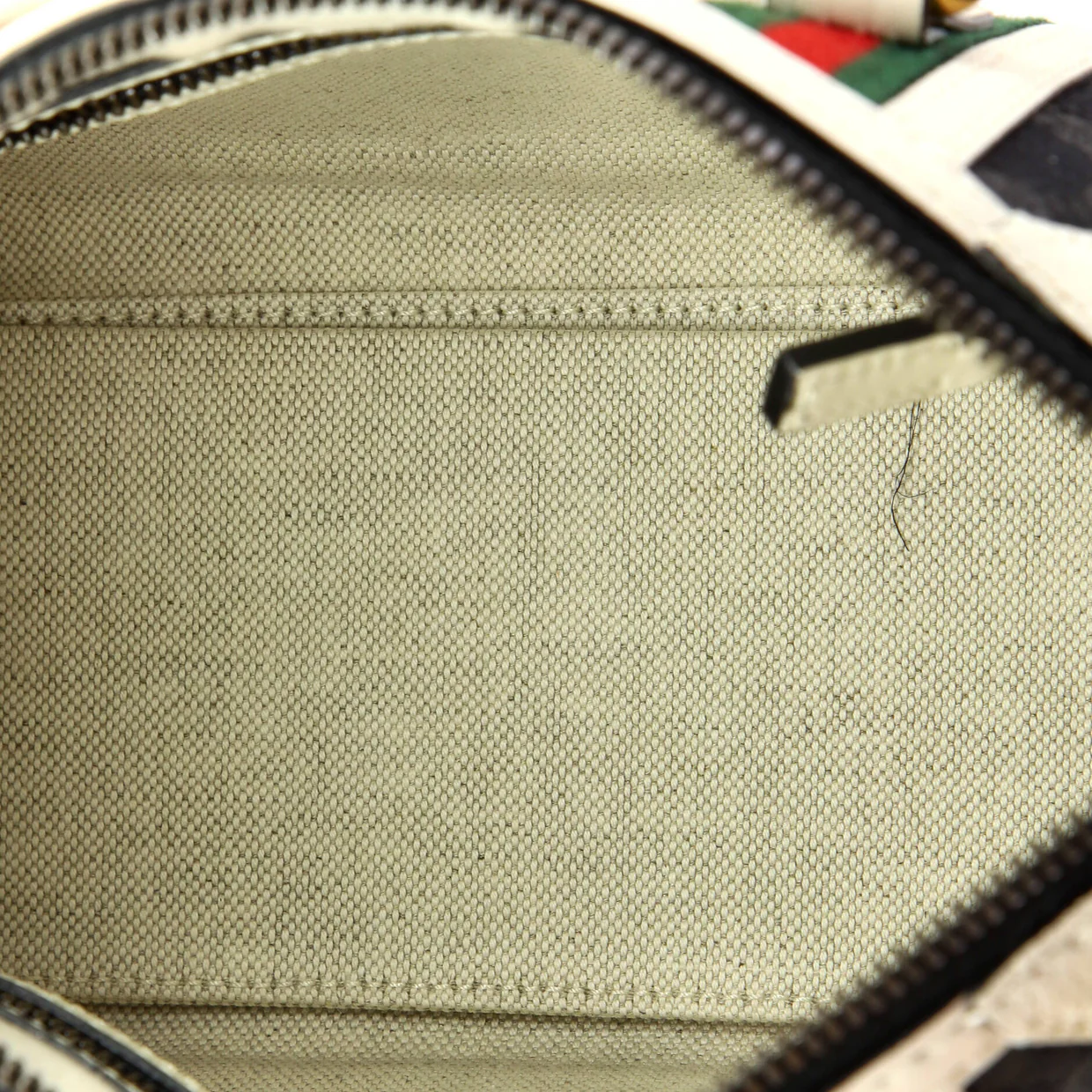 Double G Web Top Handle Bag GG Canvas with Leather Mini - Deep Luxury