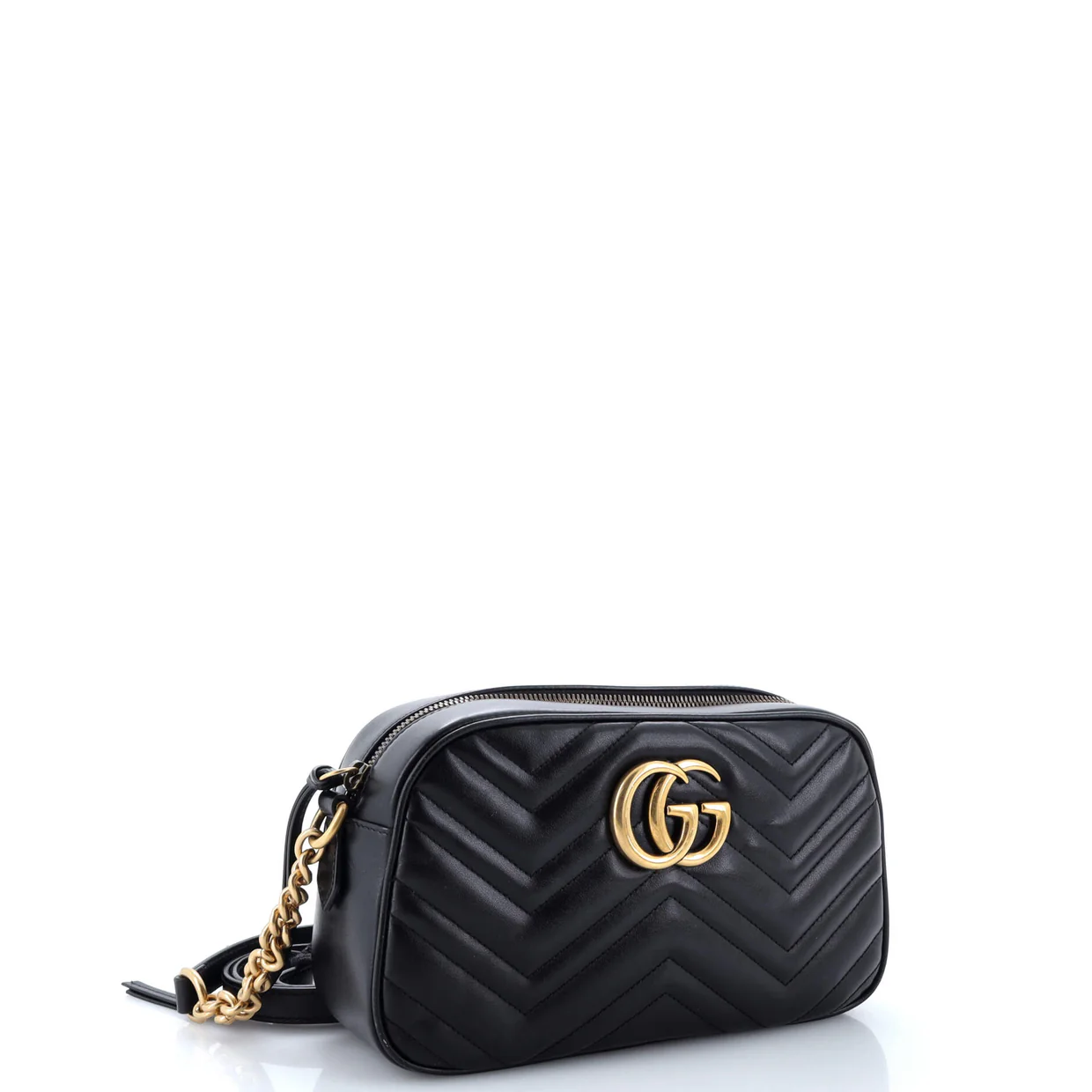 GG Marmont Shoulder Bag Matelasse Leather Small - Deep Luxury